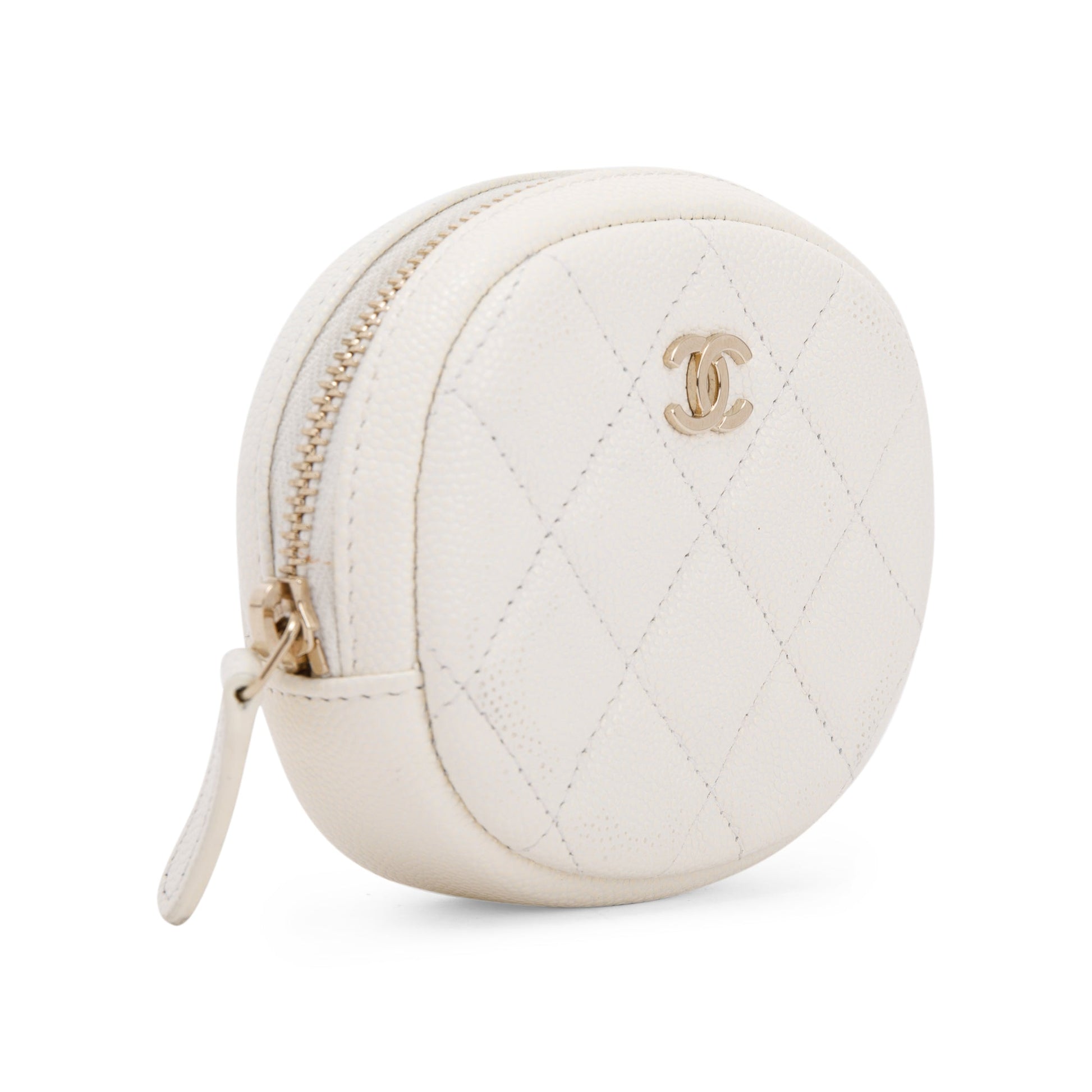 Chanel Classic Zip Around Coin Purse Wallet Case