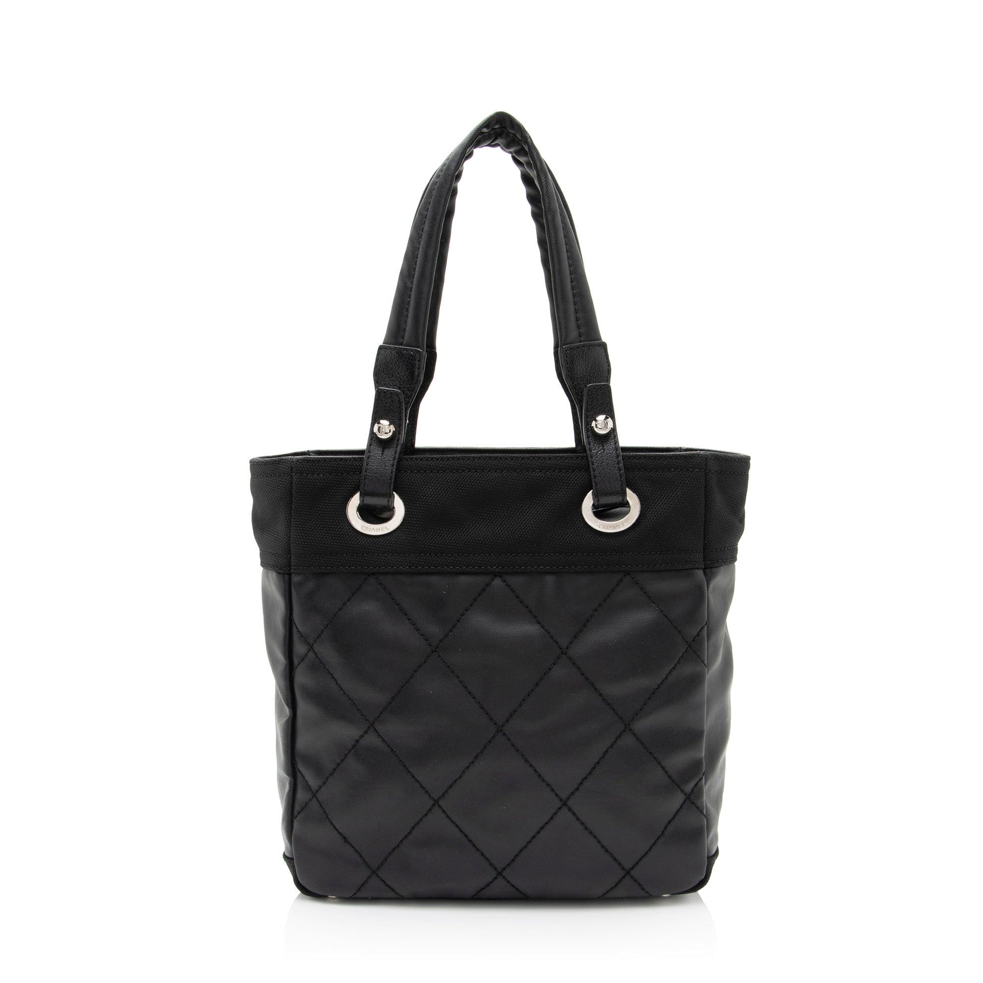 Chanel Coated Paris Biarritz SHF-Vx8Wo2 Small Canvas Coated Canvas Apparel