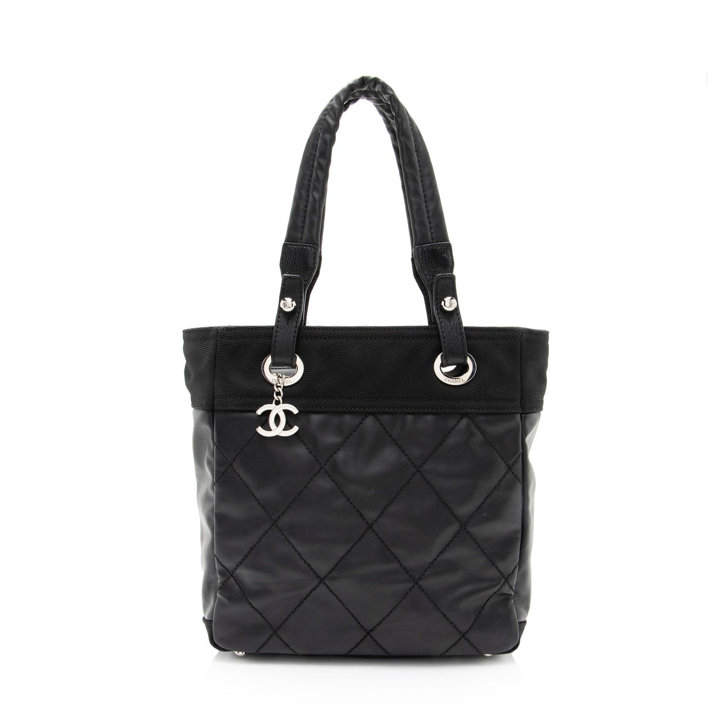 Chanel Coated Paris Biarritz SHF-Vx8Wo2 Small Canvas Coated Canvas Apparel