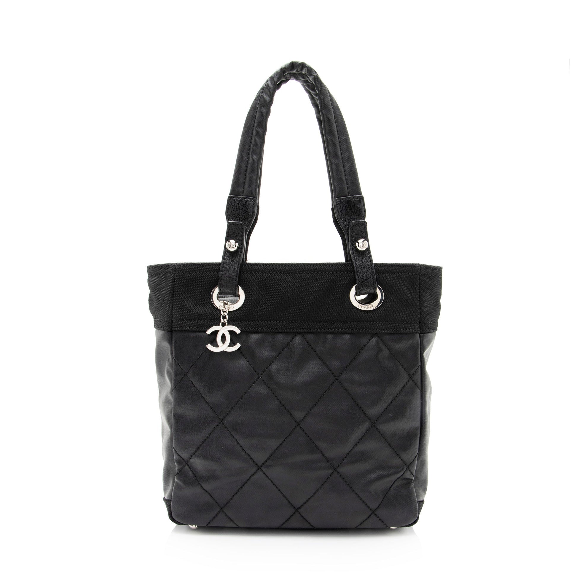 Chanel Coated Paris Biarritz SHF-Vx8Wo2 Small Canvas Coated Canvas Apparel