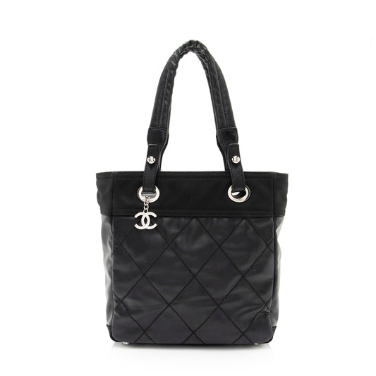 Chanel Coated Paris Biarritz SHF-Vx8Wo2 Small Canvas Coated Canvas Apparel