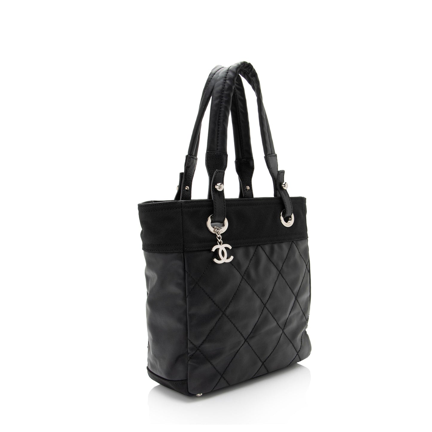 Chanel Coated Paris Biarritz SHF-Vx8Wo2 Small Canvas Coated Canvas Apparel