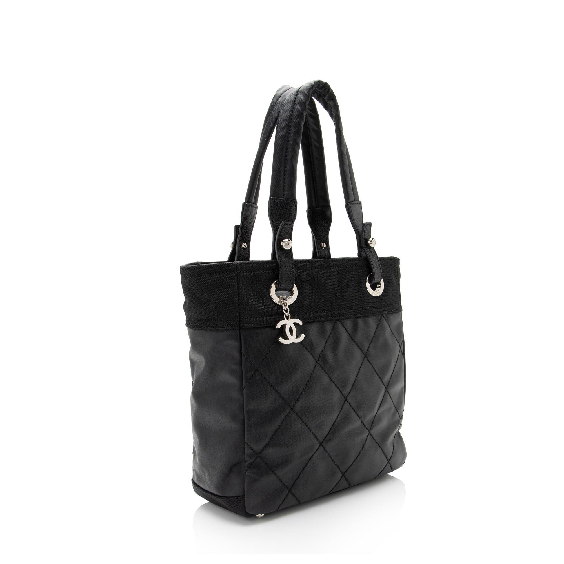 Chanel Coated Paris Biarritz SHF-Vx8Wo2 Small Canvas Coated Canvas Apparel