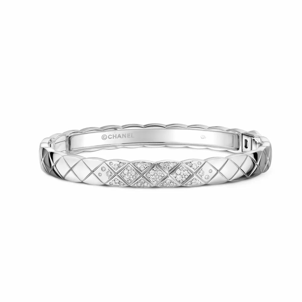 Chanel Coco Crush 18K White Gold Diamond Bracelet