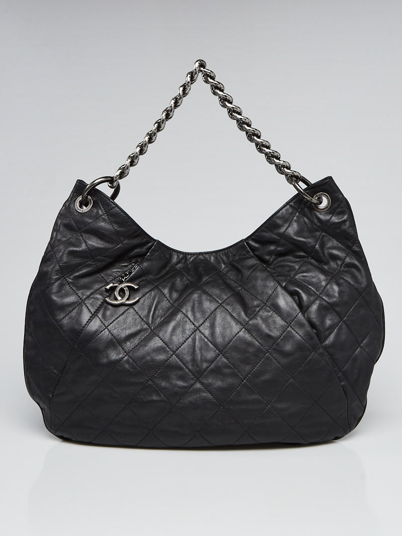 Chanel COCO PLEATS QUILTED CALFSKIN HOBO Shoulder Bag