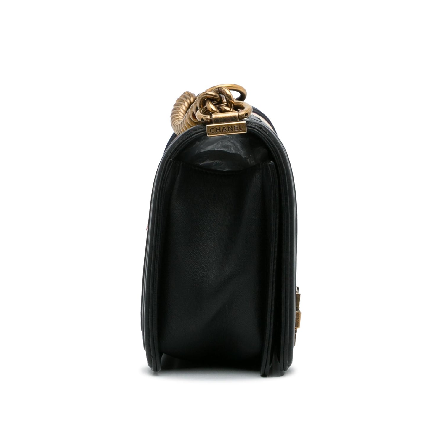 Chanel Crest-Embellished Boy SHG-ThPZsB Handbag