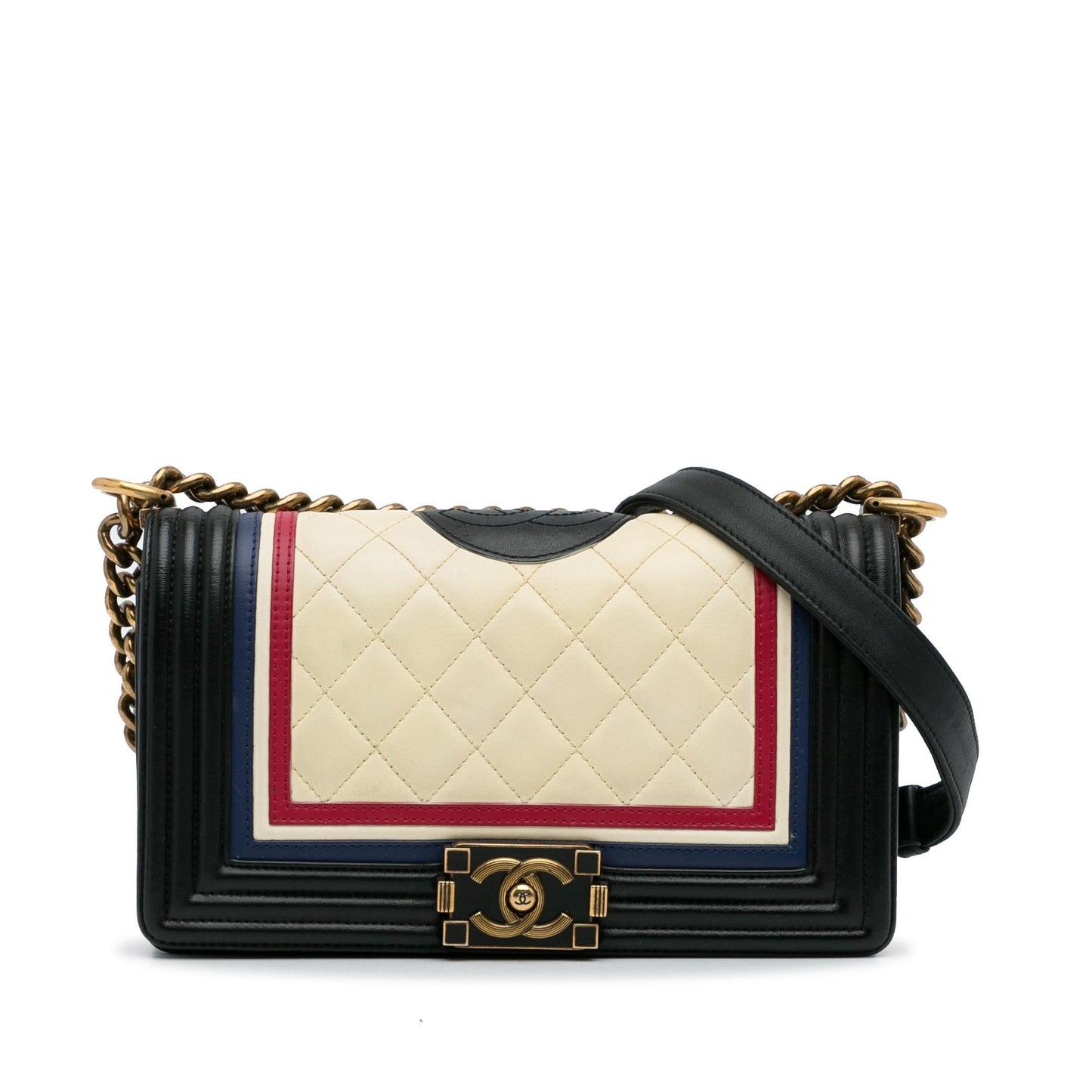 Chanel Crest-Embellished Boy SHG-ThPZsB Handbag