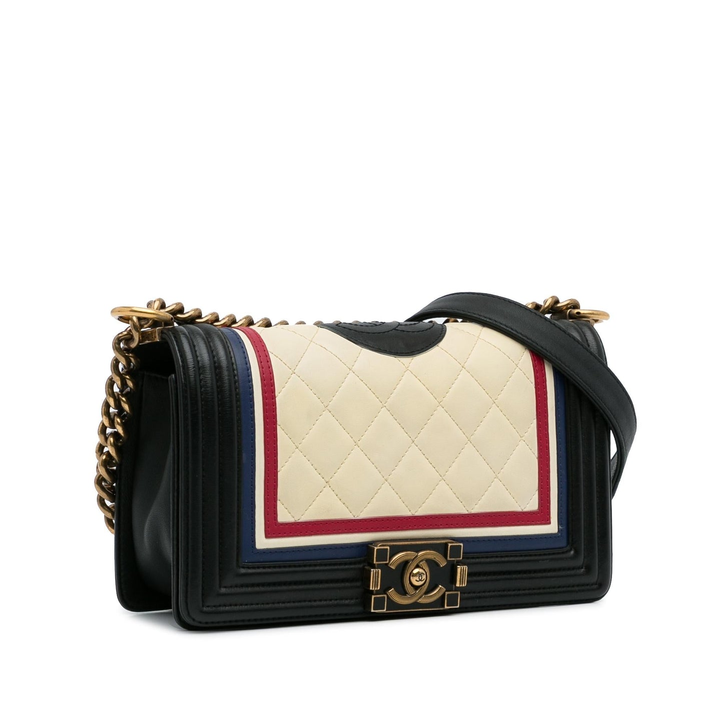 Chanel Crest-Embellished Boy SHG-ThPZsB Handbag