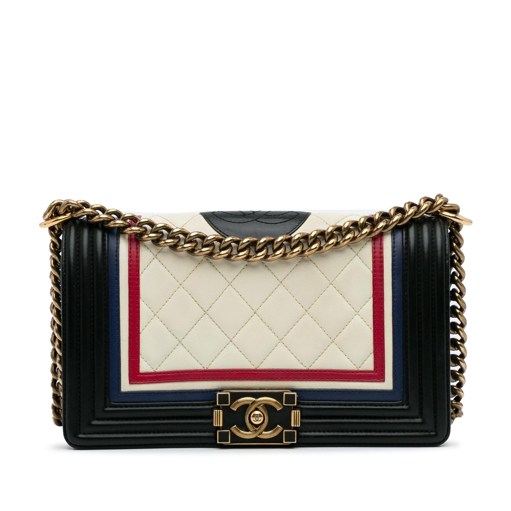 Chanel Crest-Embellished Boy Handbag