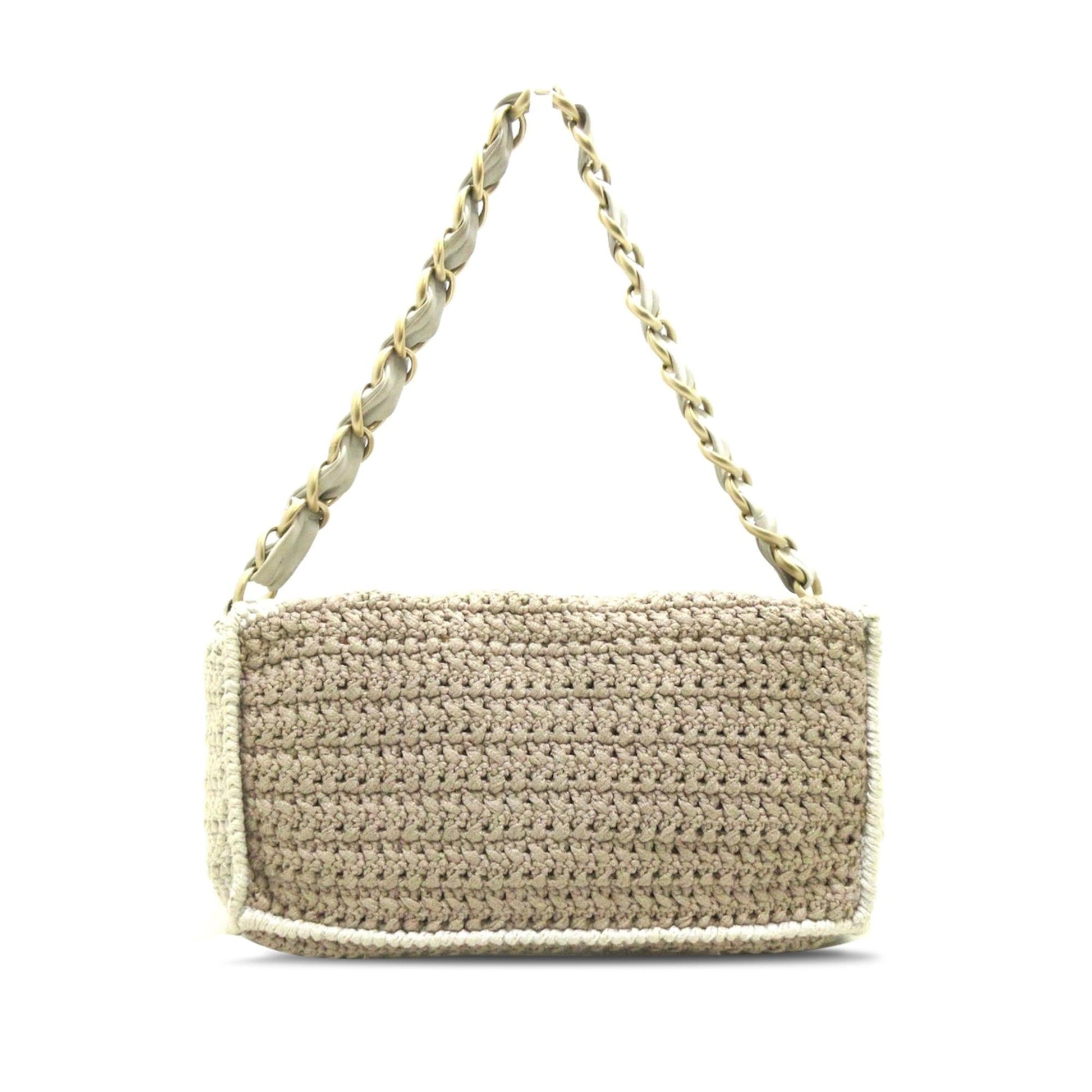 Chanel Crochet Camellia Flap SHG-zv45xL Handbag