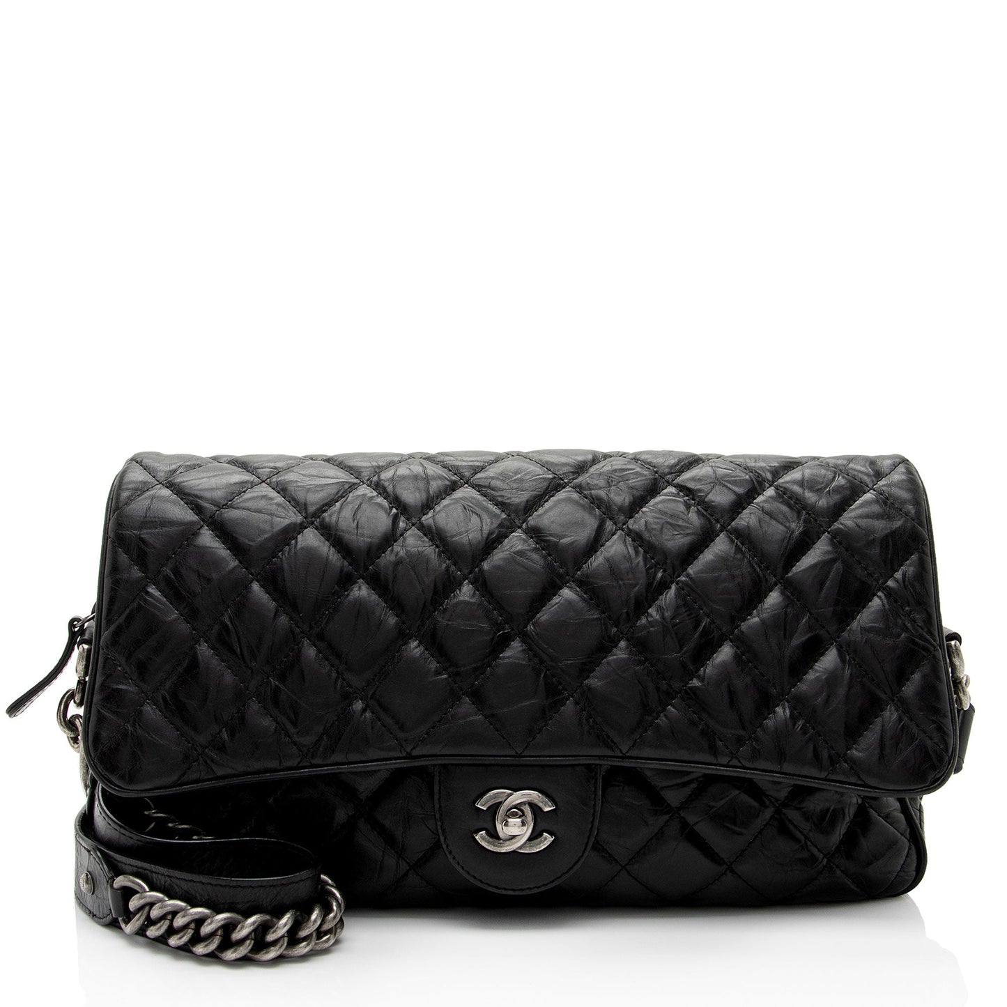 Chanel Crumpled Calfskin Casual Rock Flap SHF-UREPyS Shoulder Bag