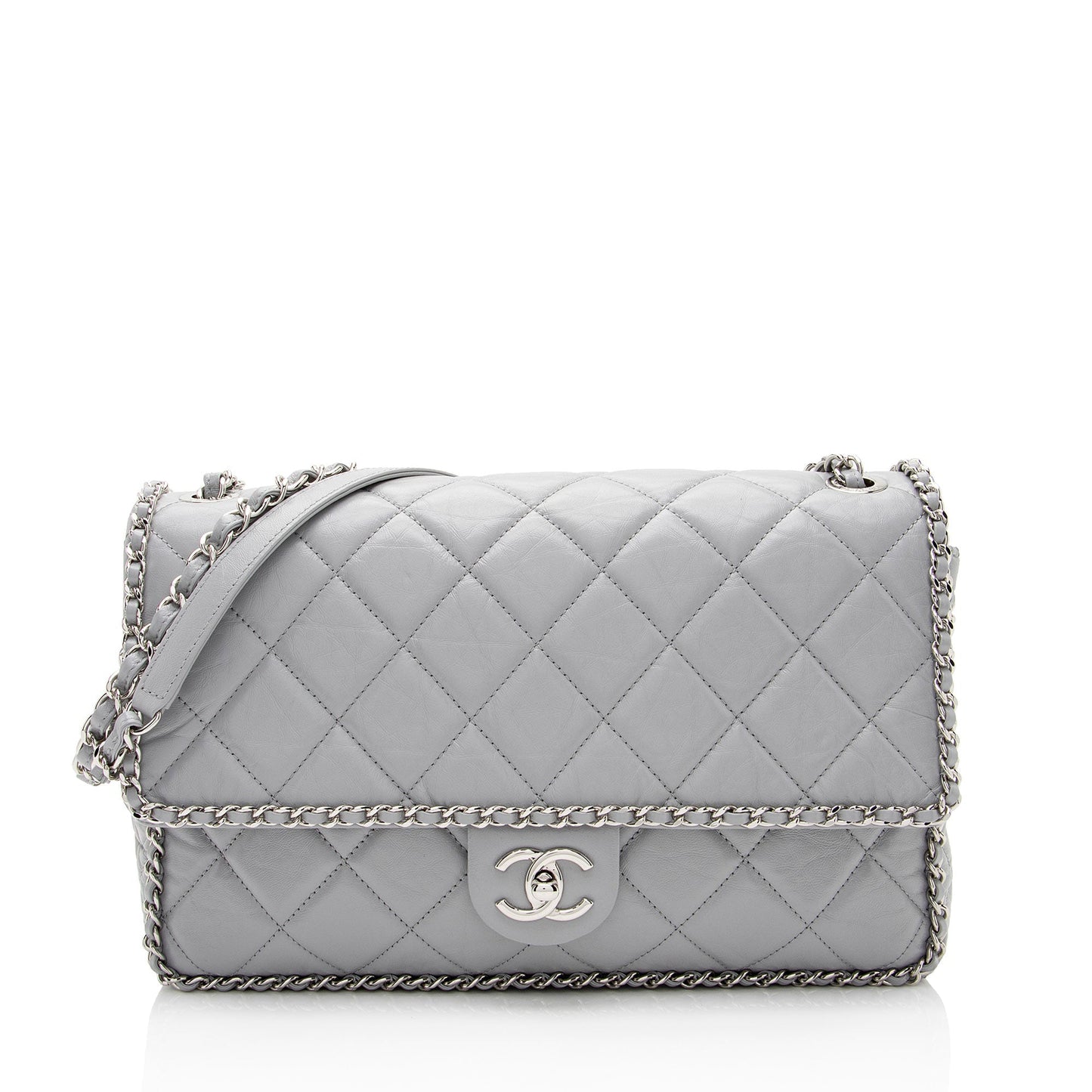 Chanel Crumpled Calfskin Running Around Flap SHF-W3UmSX Shoulder Bag