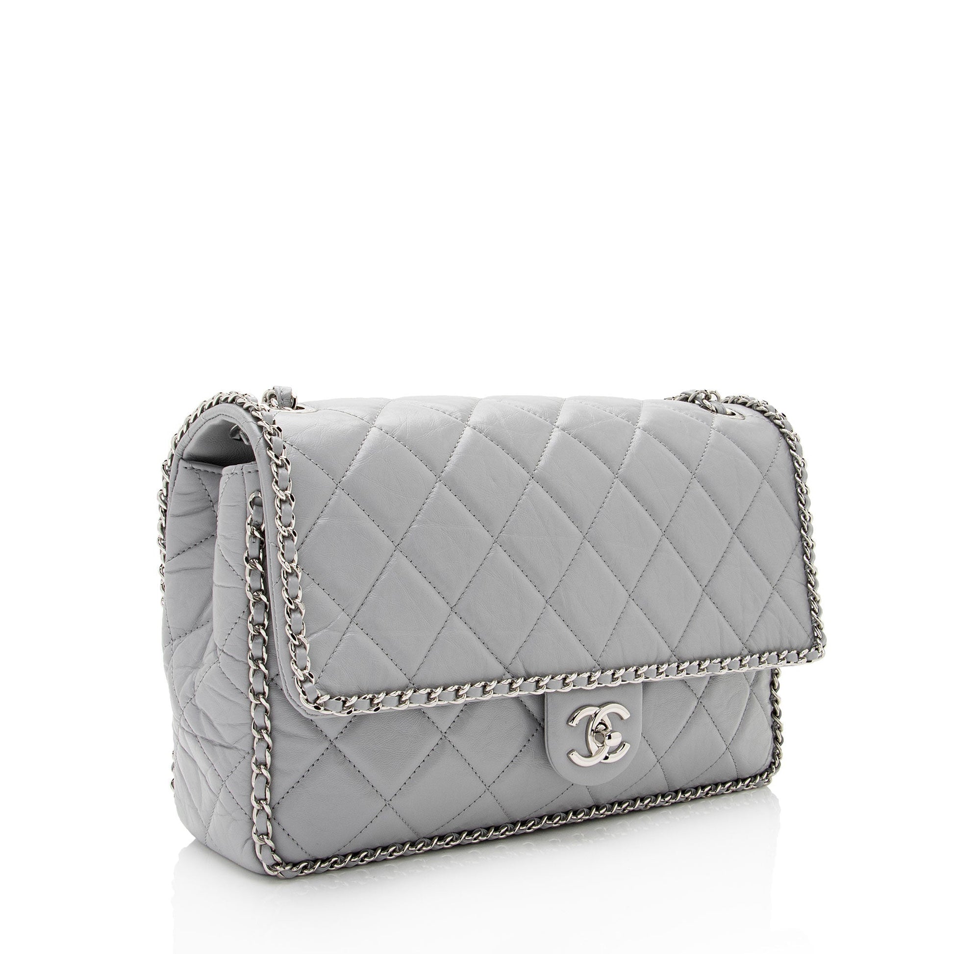 Chanel Crumpled Calfskin Running Around Flap SHF-W3UmSX Shoulder Bag