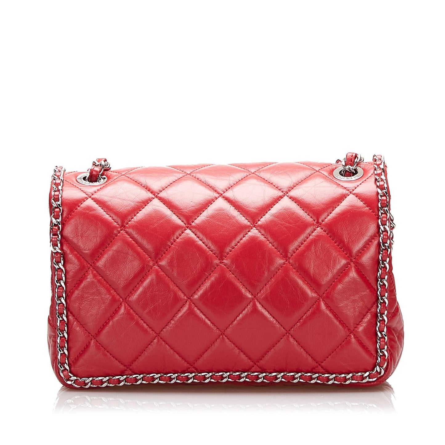 Chanel Crumpled All Over Flap Handbag