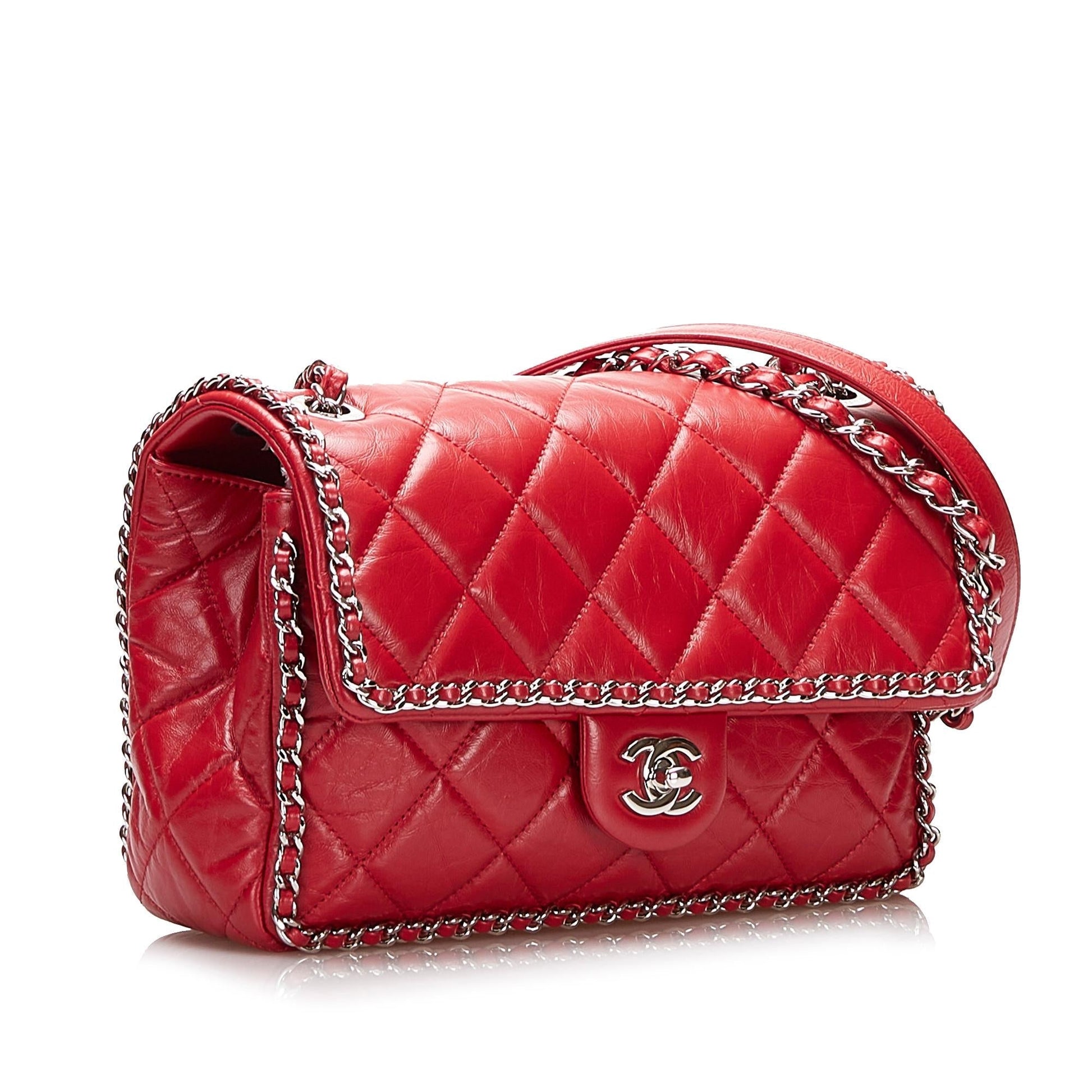 Chanel Crumpled All Over Flap Handbag