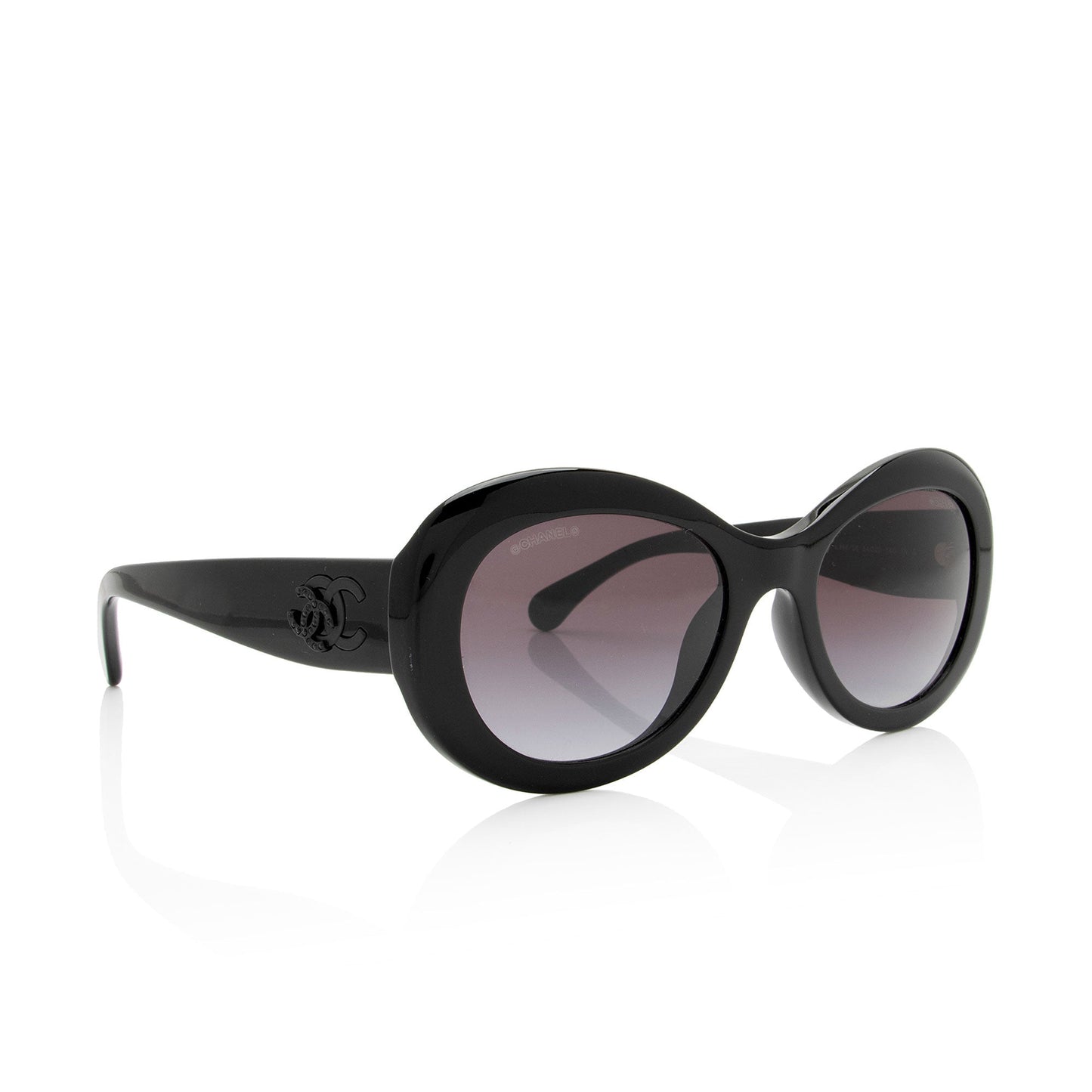 Chanel Crystal Cc Oval Sunglasses (Shf-Oosxqg) Bag