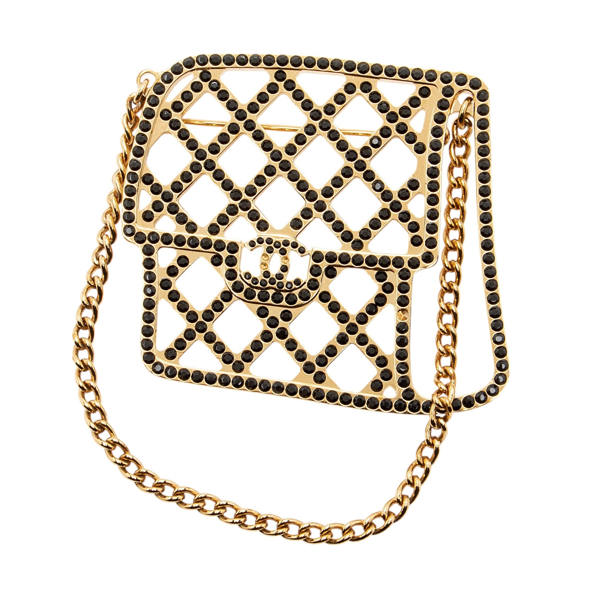 Chanel Crystal Flap Brooch SHF-YyUdQ7 Shoulder Bag