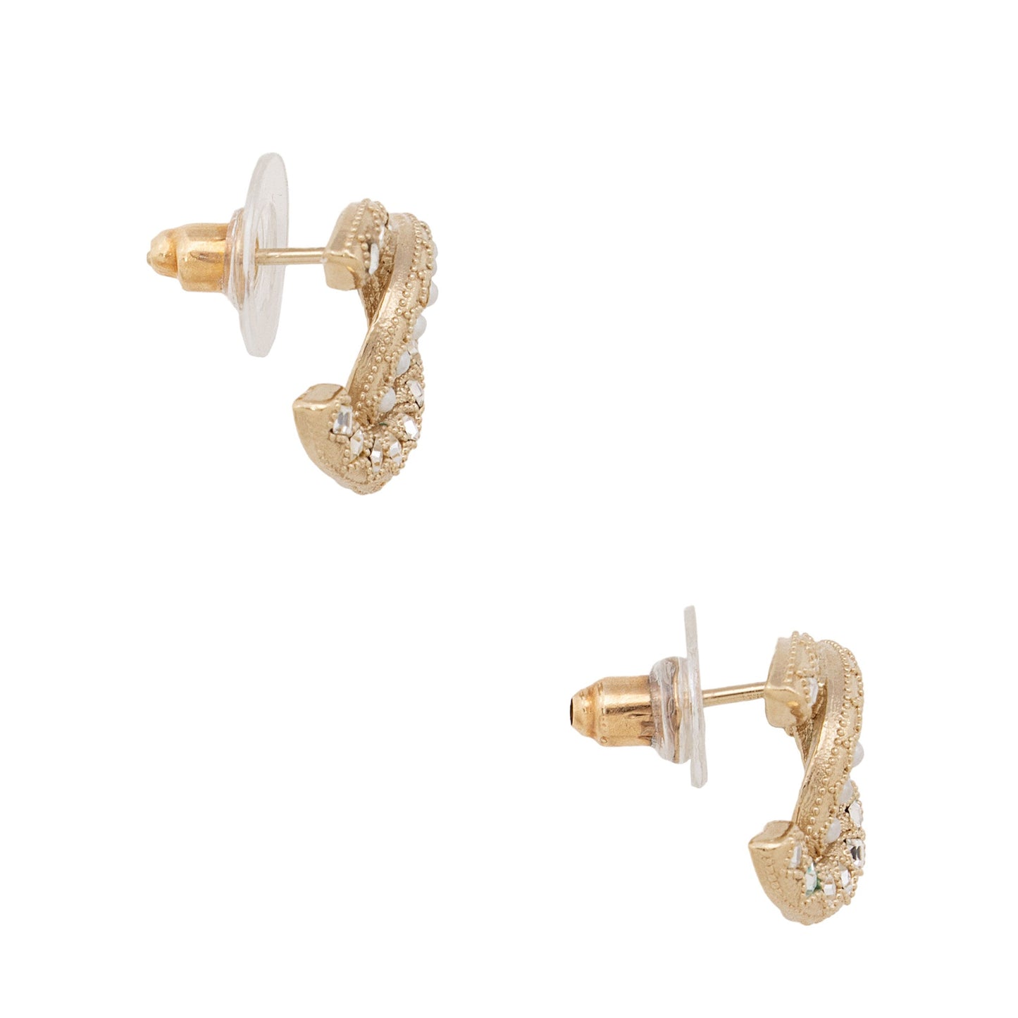 Chanel Crystal Pearl Cc Stud Earrings (Shf-Y4Owwc)