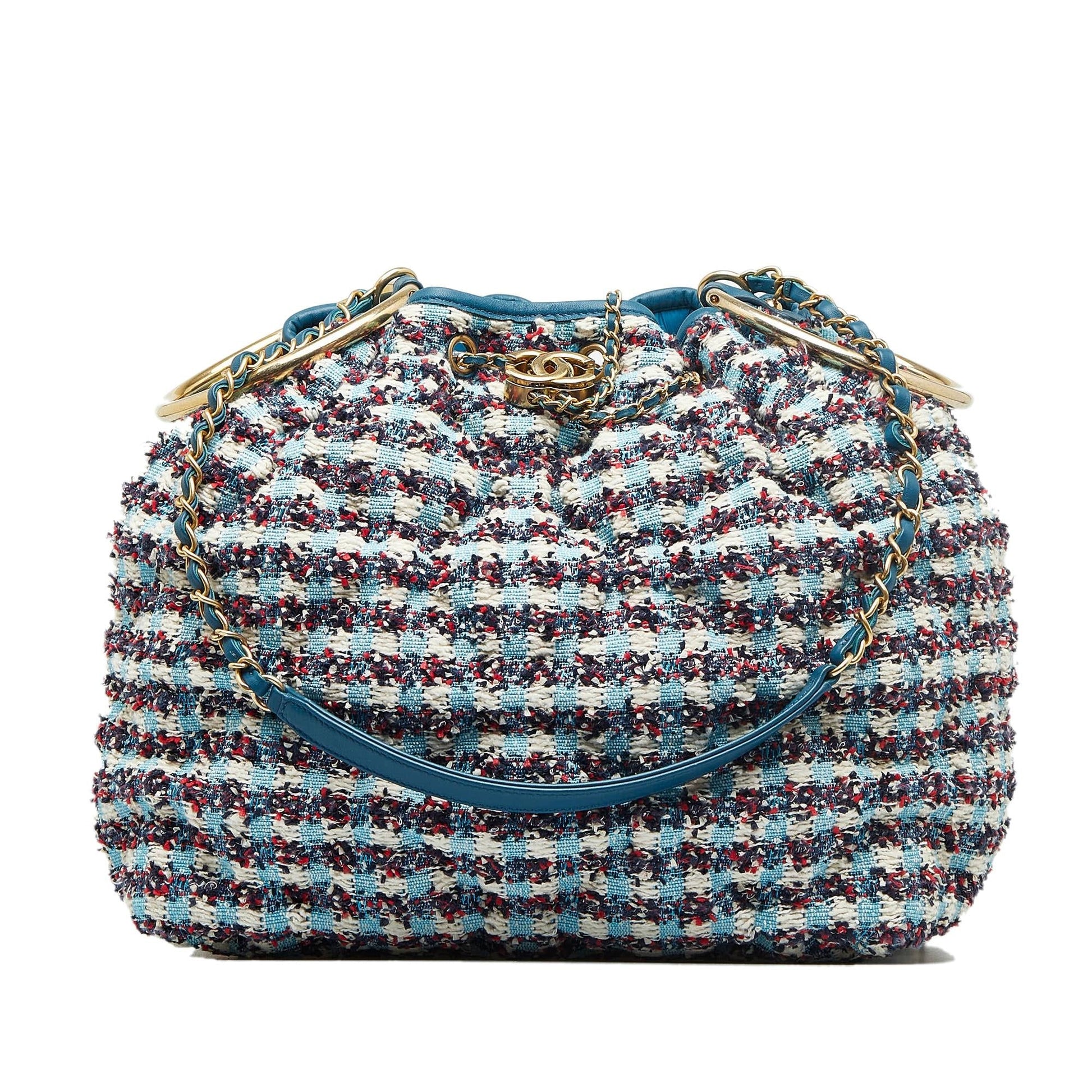 Chanel Cuba Chesterfield Tweed Drawstring Bucket SHG-cXRn1b Jewelry