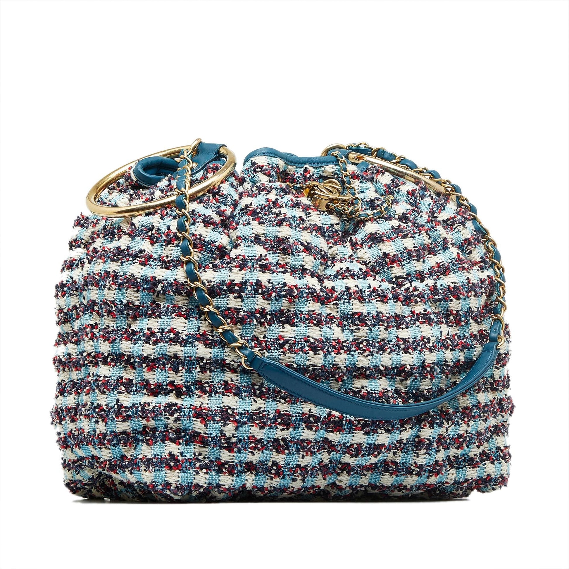Chanel Cuba Chesterfield Tweed Drawstring Bucket SHG-cXRn1b Jewelry