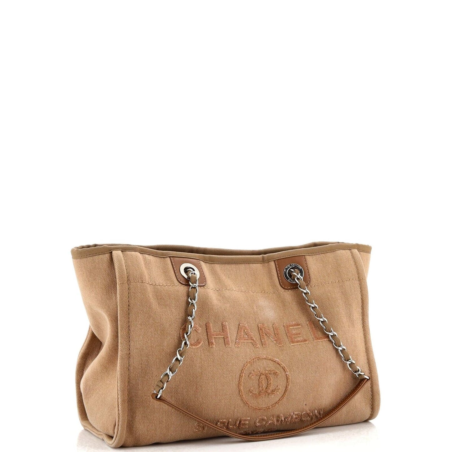 Chanel CC Canvas Tote Bag
