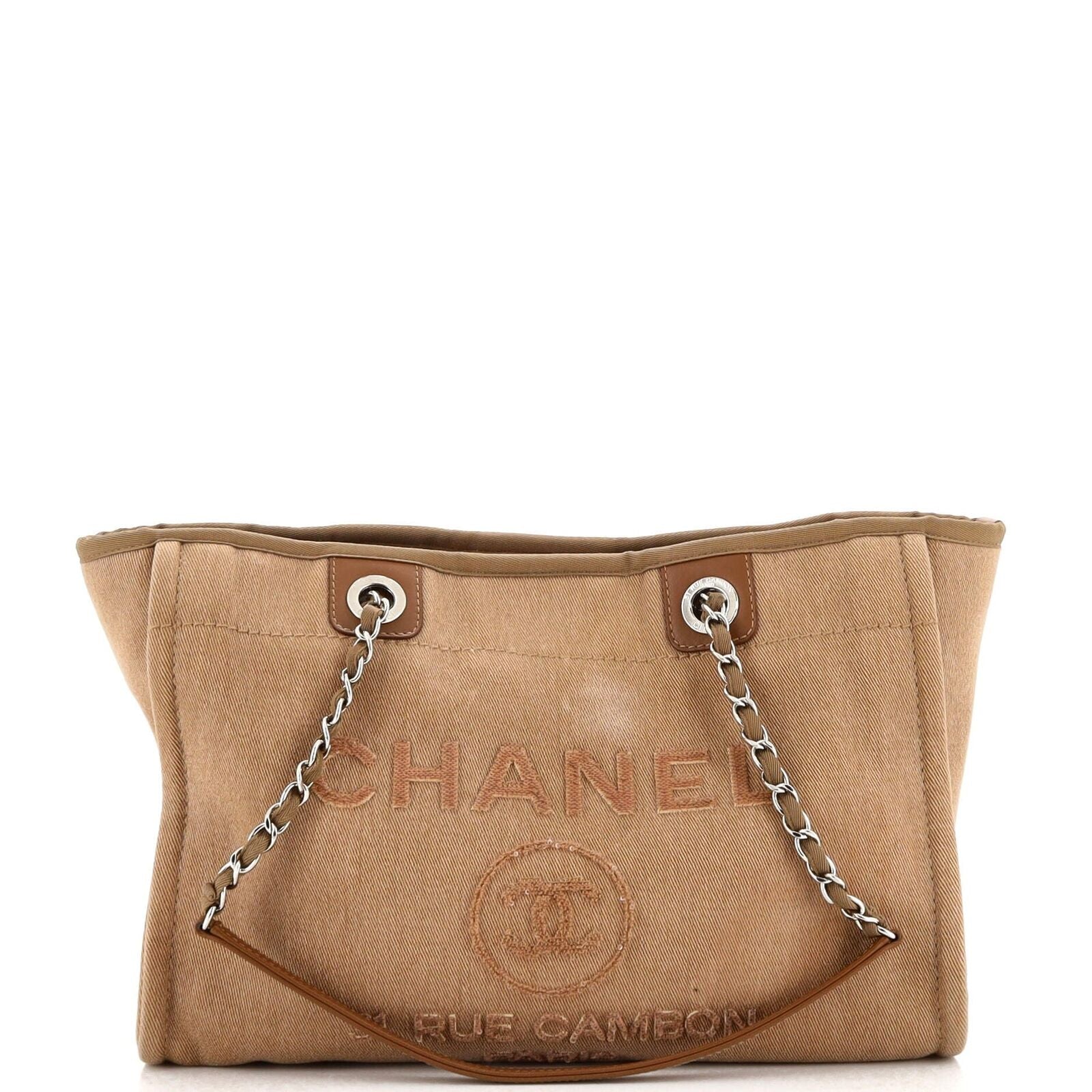 Chanel CC Canvas Tote Bag