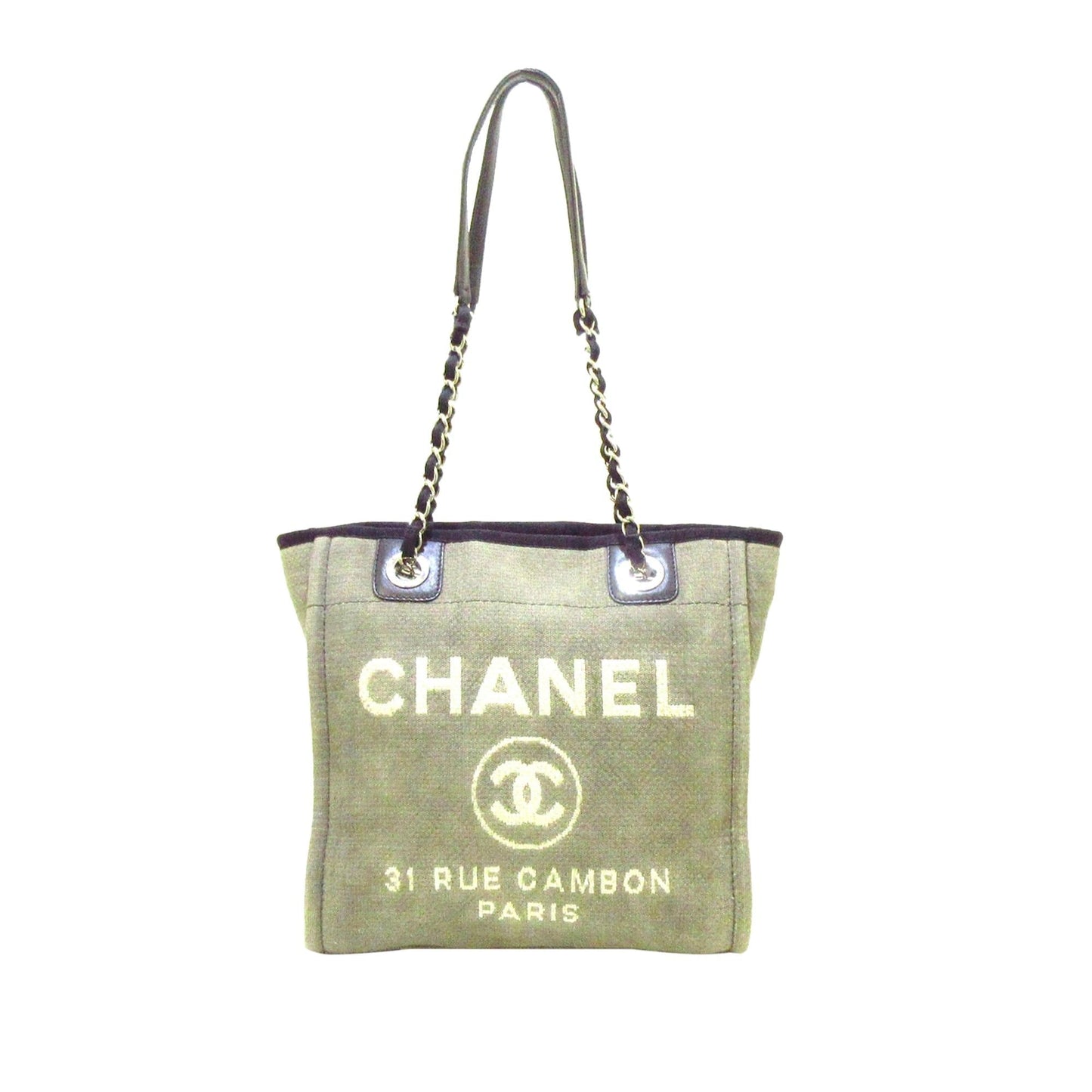 Chanel Deauville SHG Canvas Tote Bag