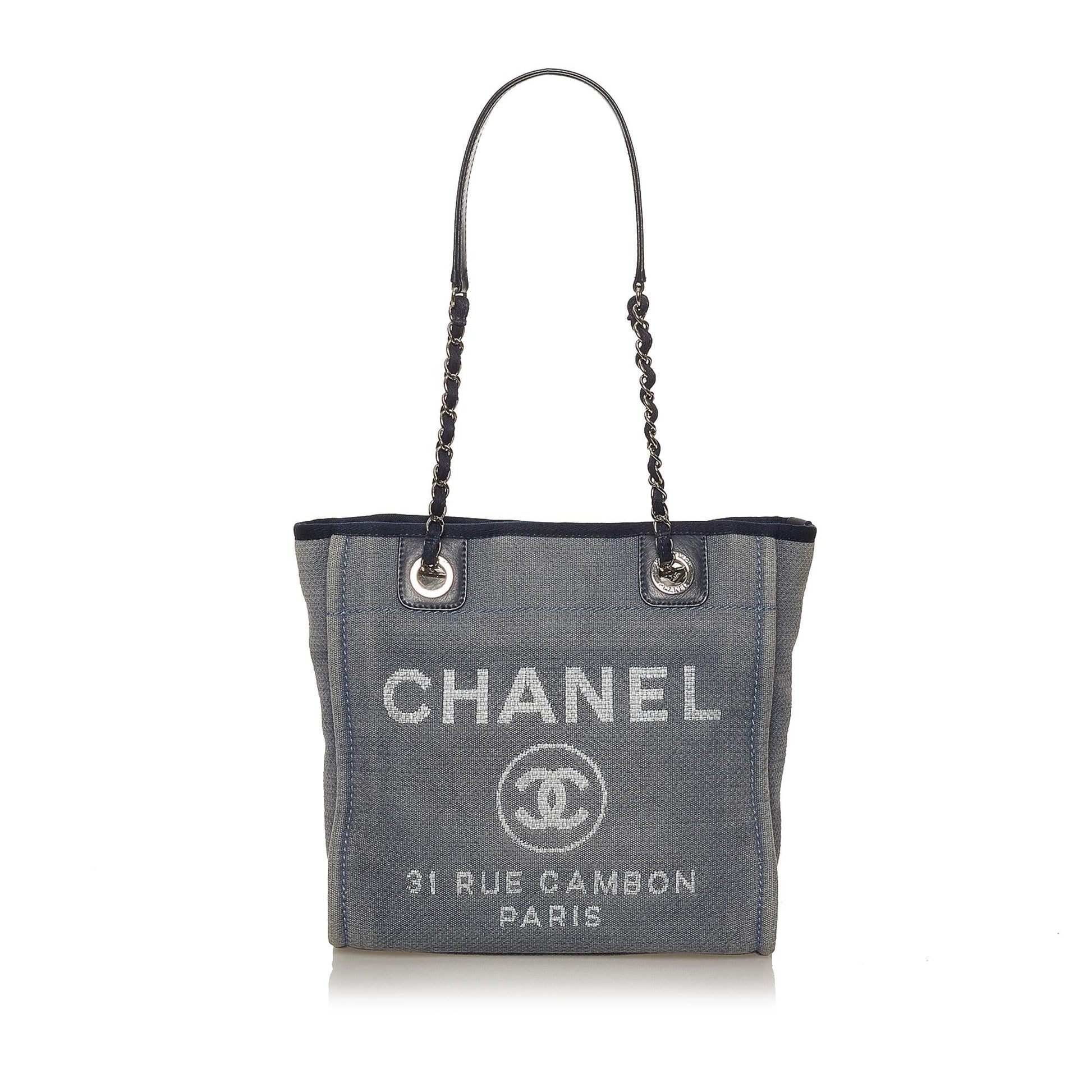 Chanel Deauville SHG Canvas Tote Bag Bag Shg