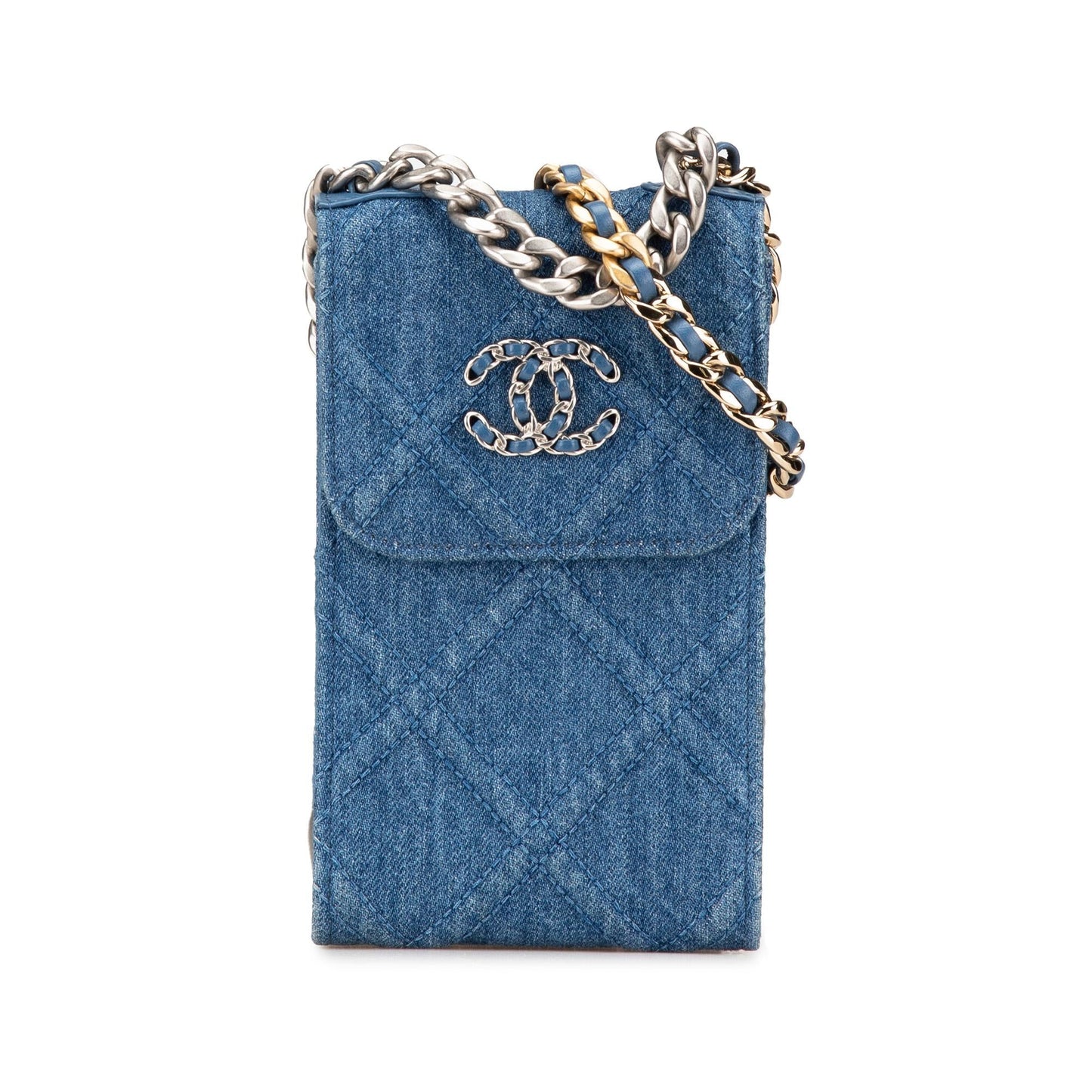 Chanel Denim 19 Phone Holder Handbag
