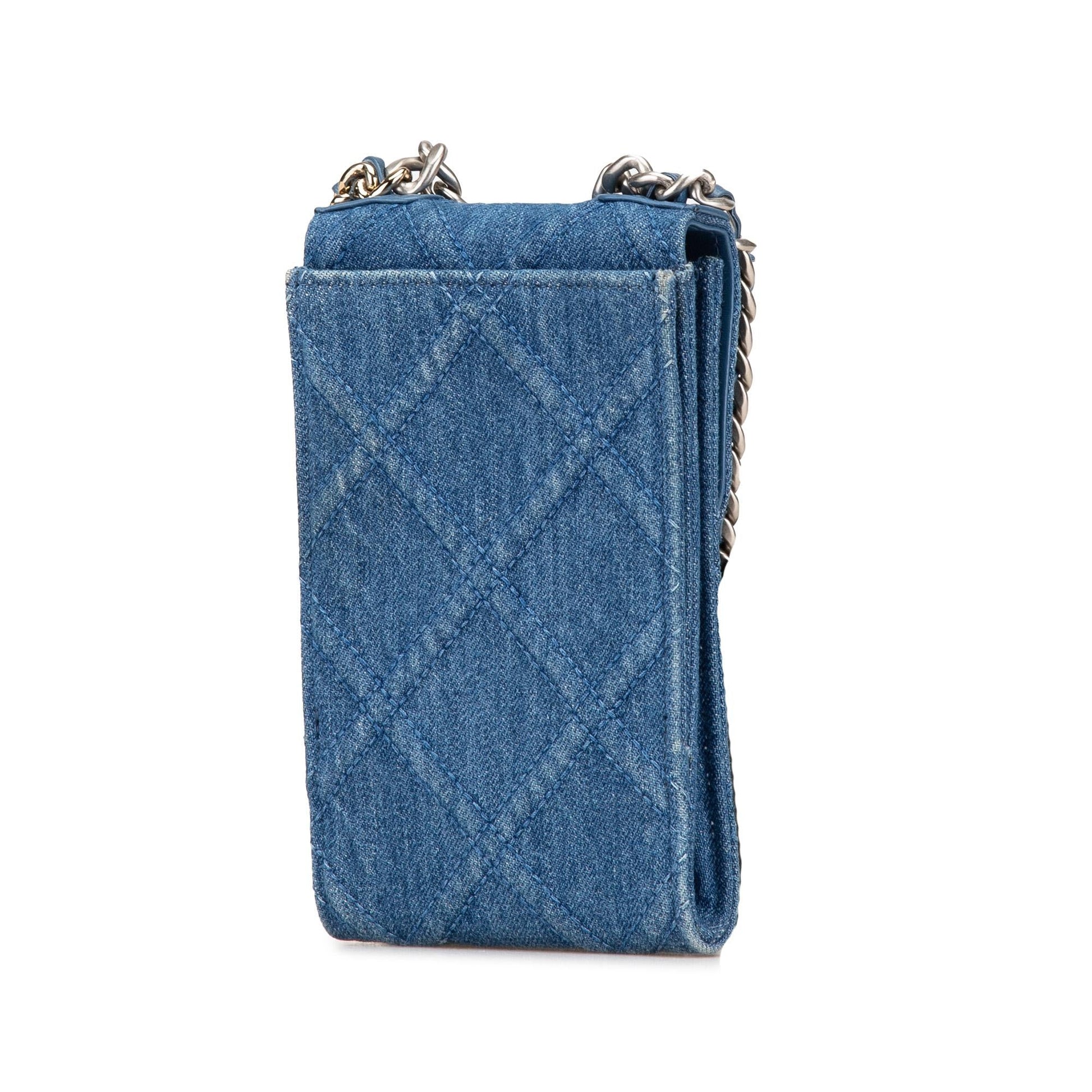 Chanel Denim 19 Phone Holder Handbag