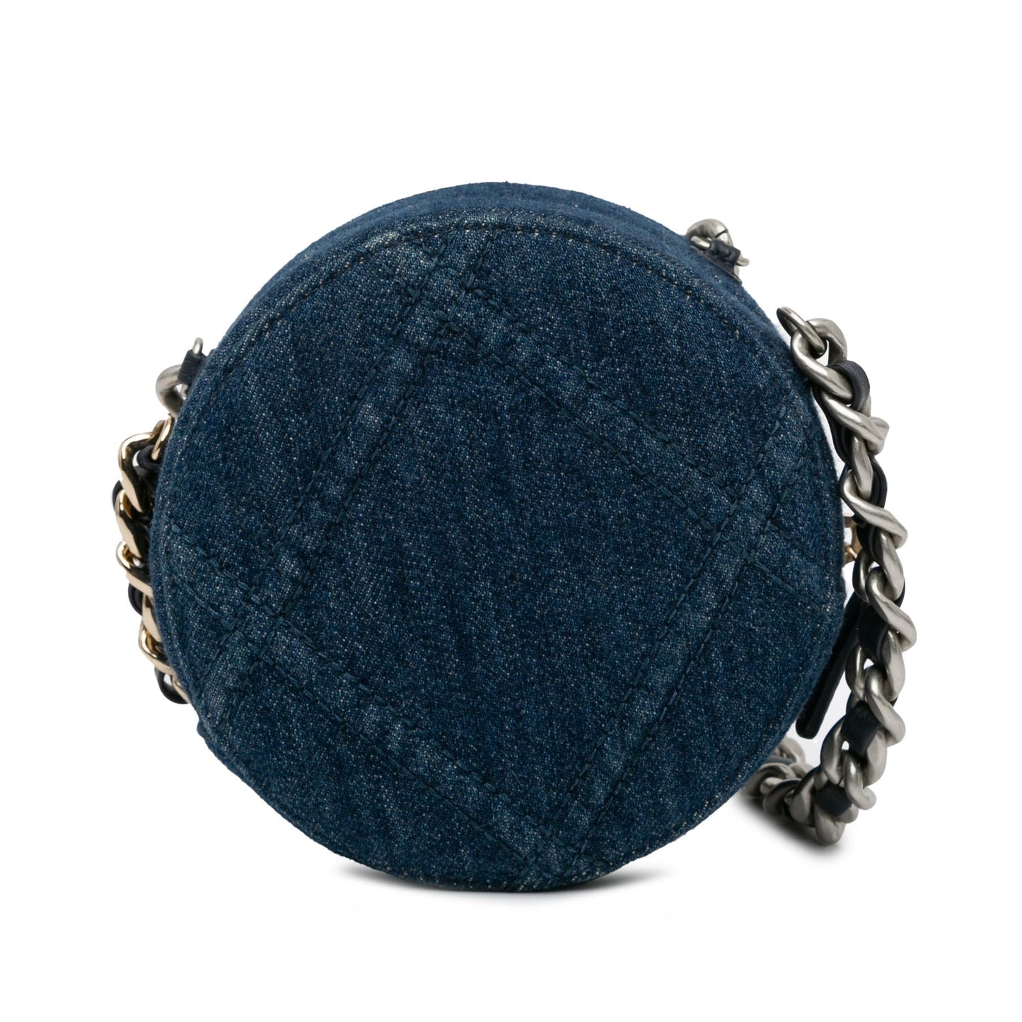 Chanel Denim 19 Round SHG-A6jTXJ Clutch Bag