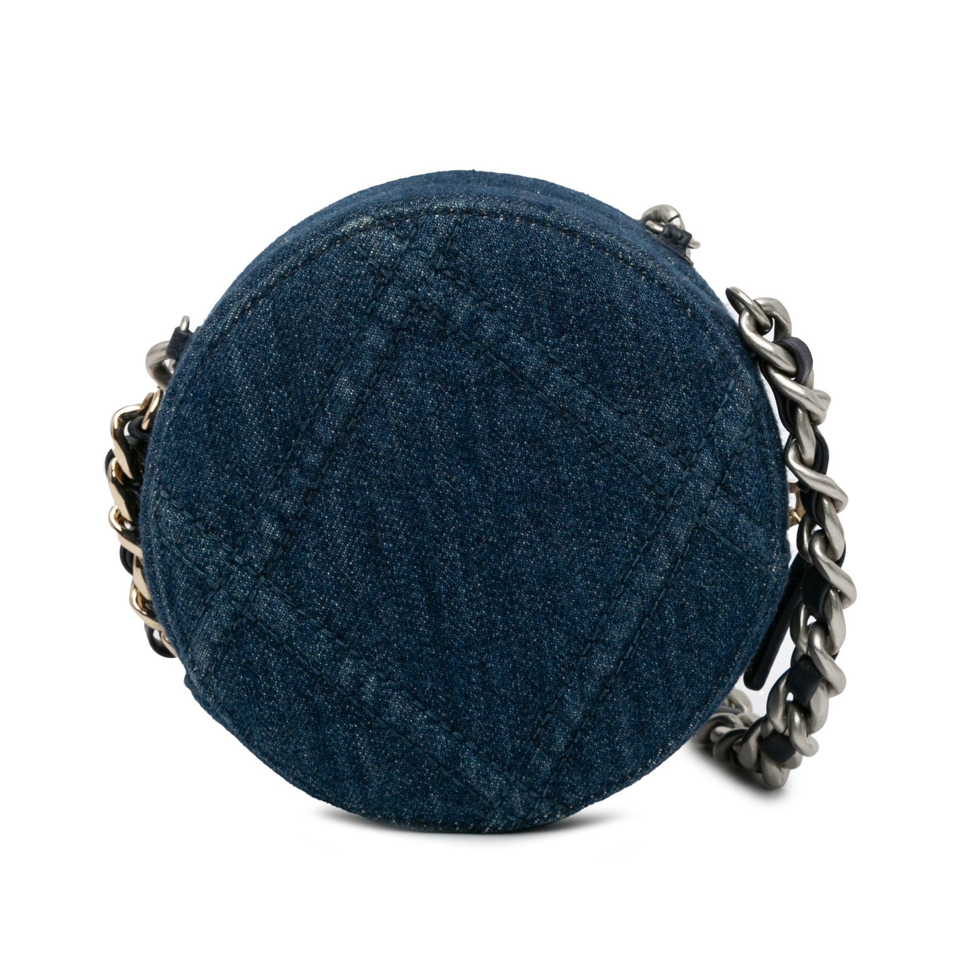 Chanel Denim 19 Round SHG-fQ2FVc Clutch Bag