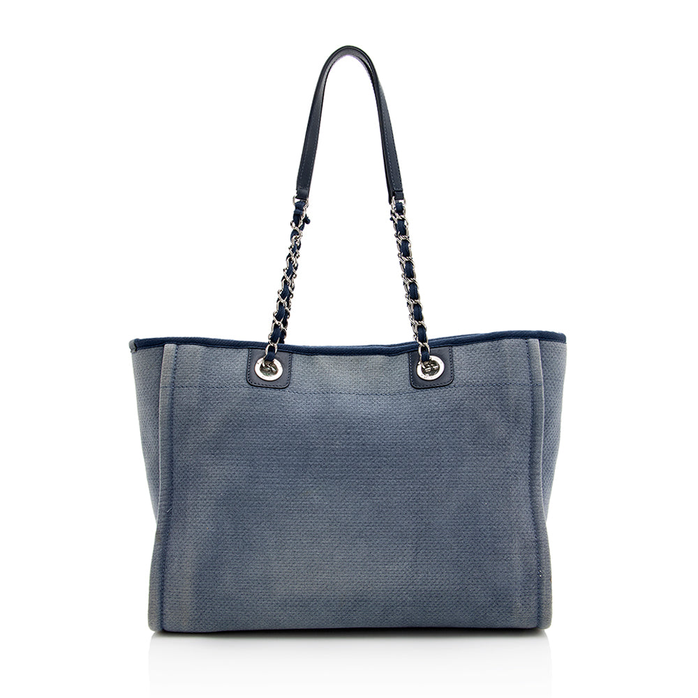 Chanel Denim Deauville SHF Small Tote Bag