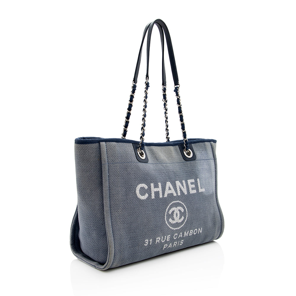 Chanel Denim Deauville SHF Small Tote Bag
