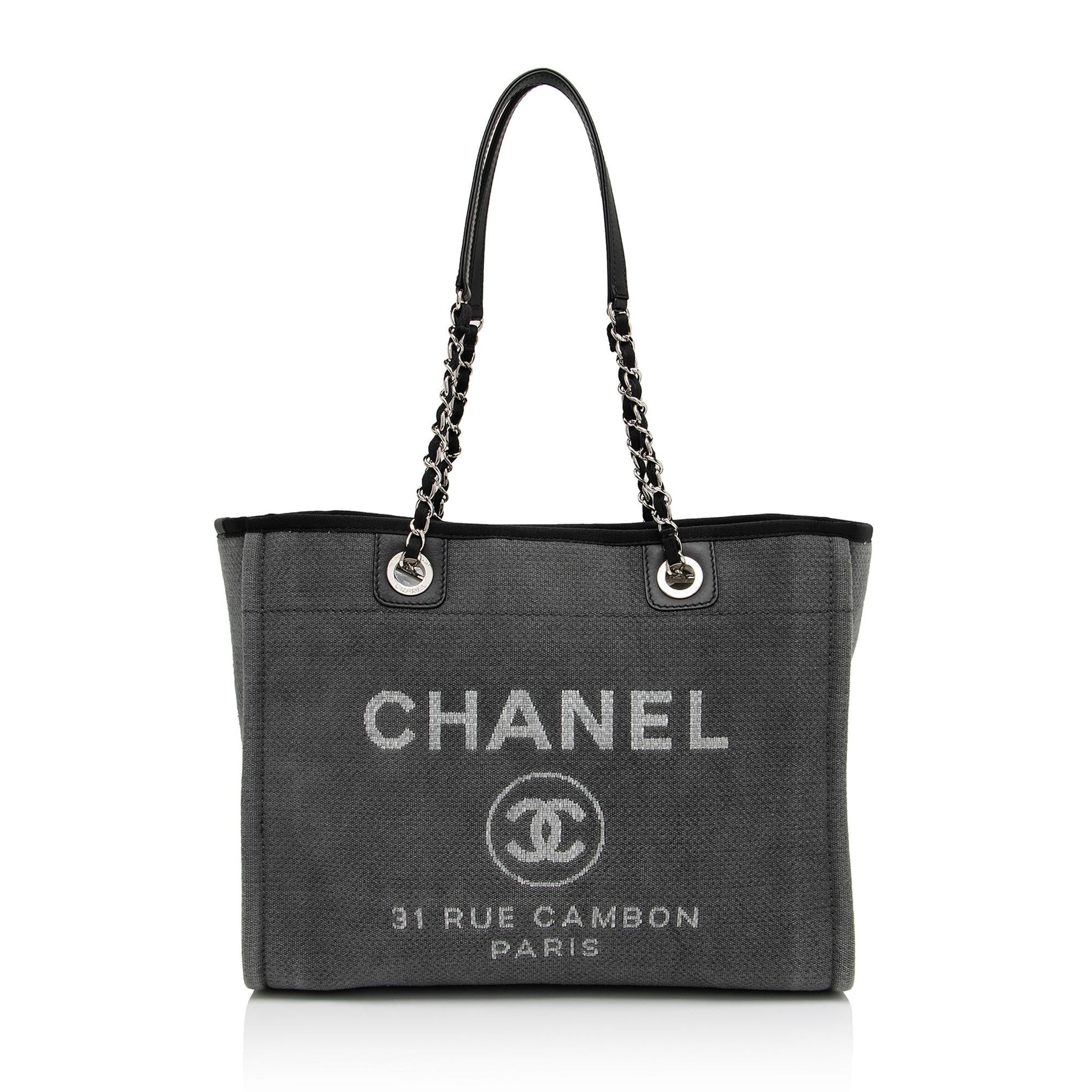 Chanel Denim Deauville SHF-9xaKQn Small Tote Bag