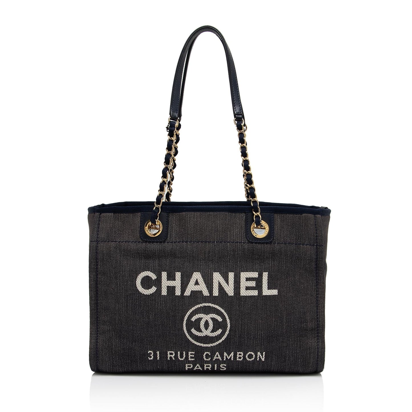 Chanel Denim Deauville SHF-UiGE7R Small Tote Bag