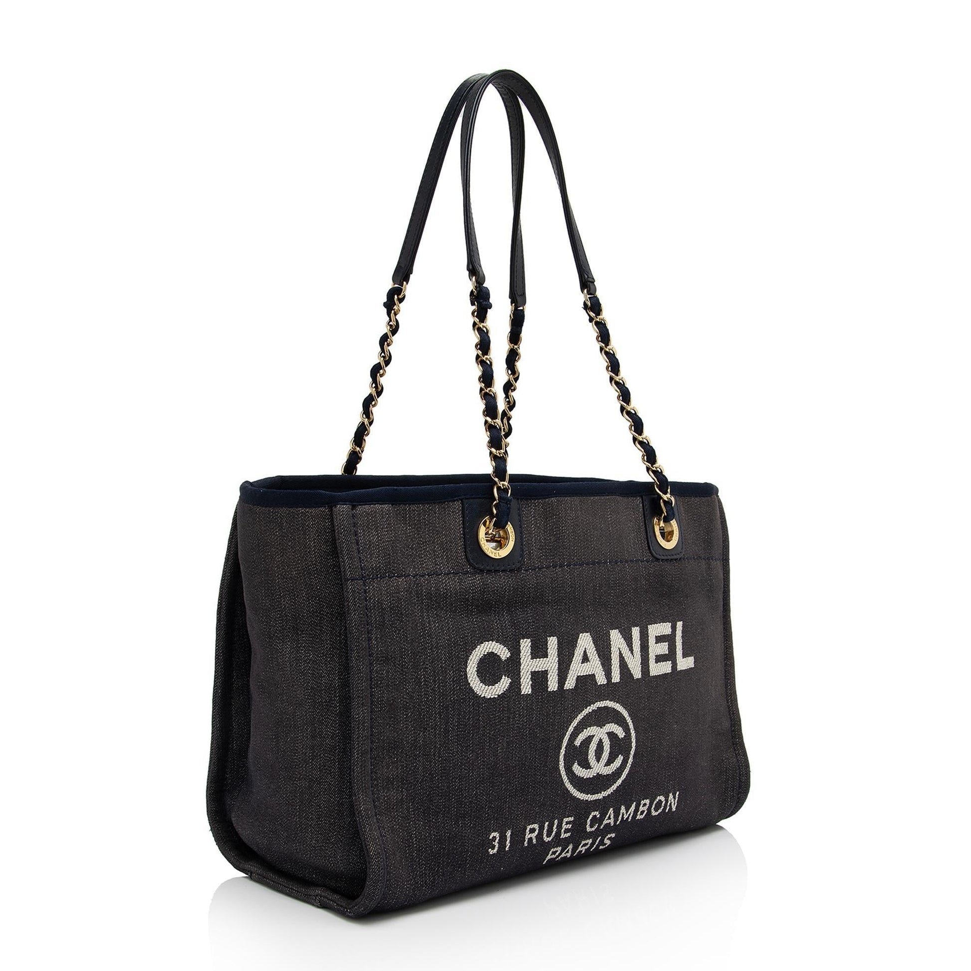 Chanel Denim Deauville SHF-UiGE7R Small Tote Bag