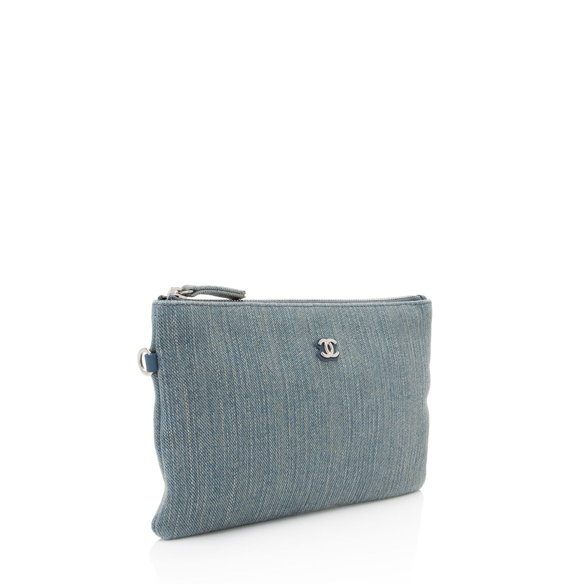 Chanel Denim Pochette SHF-JTHJj8 Small Clutch Bag