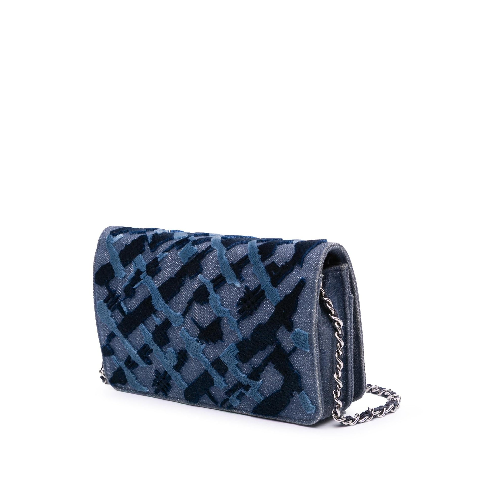 Chanel Denim Velvet On Wallet Case