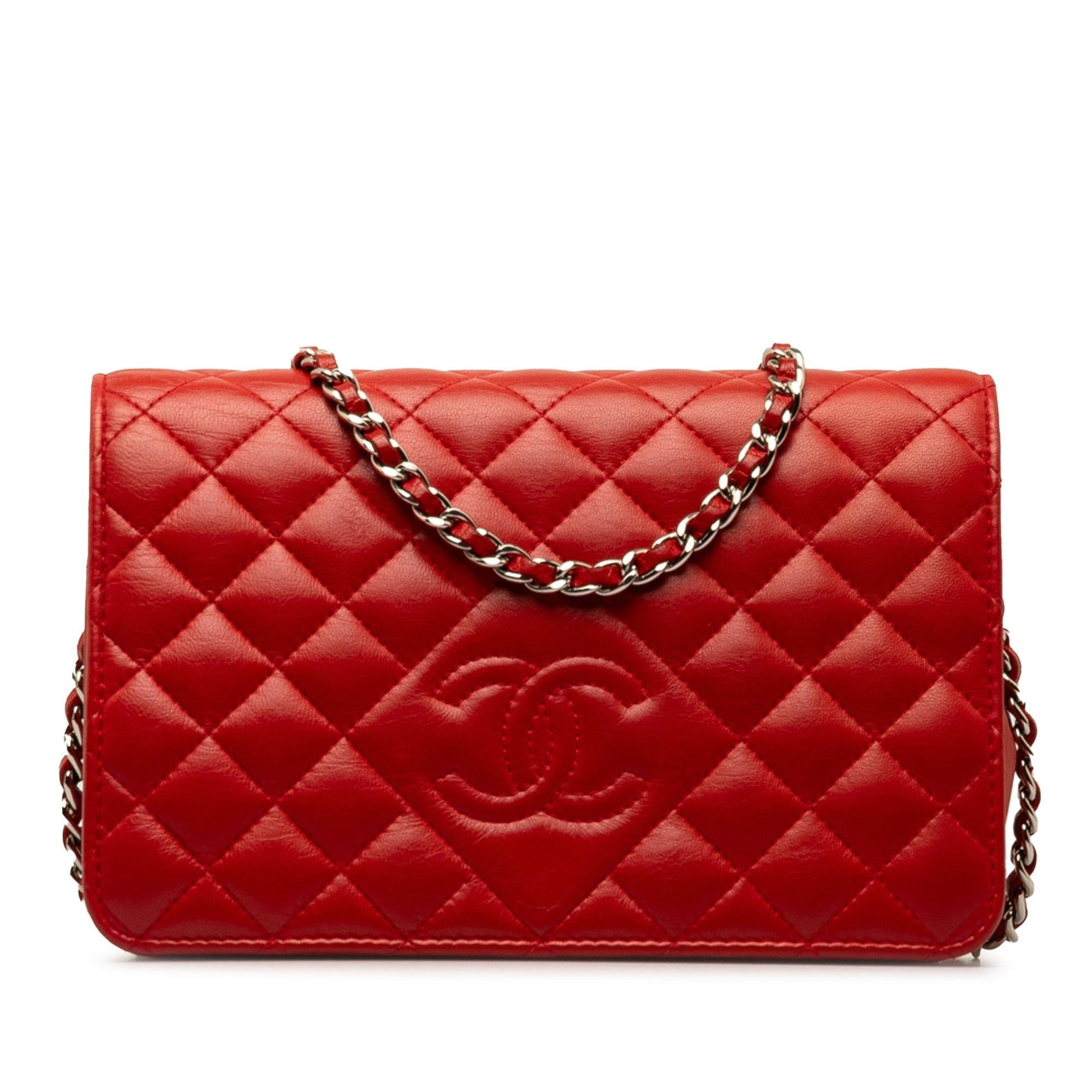 Chanel Diamond CC Lambskin on SHG-0Q7xkL Wallet Case