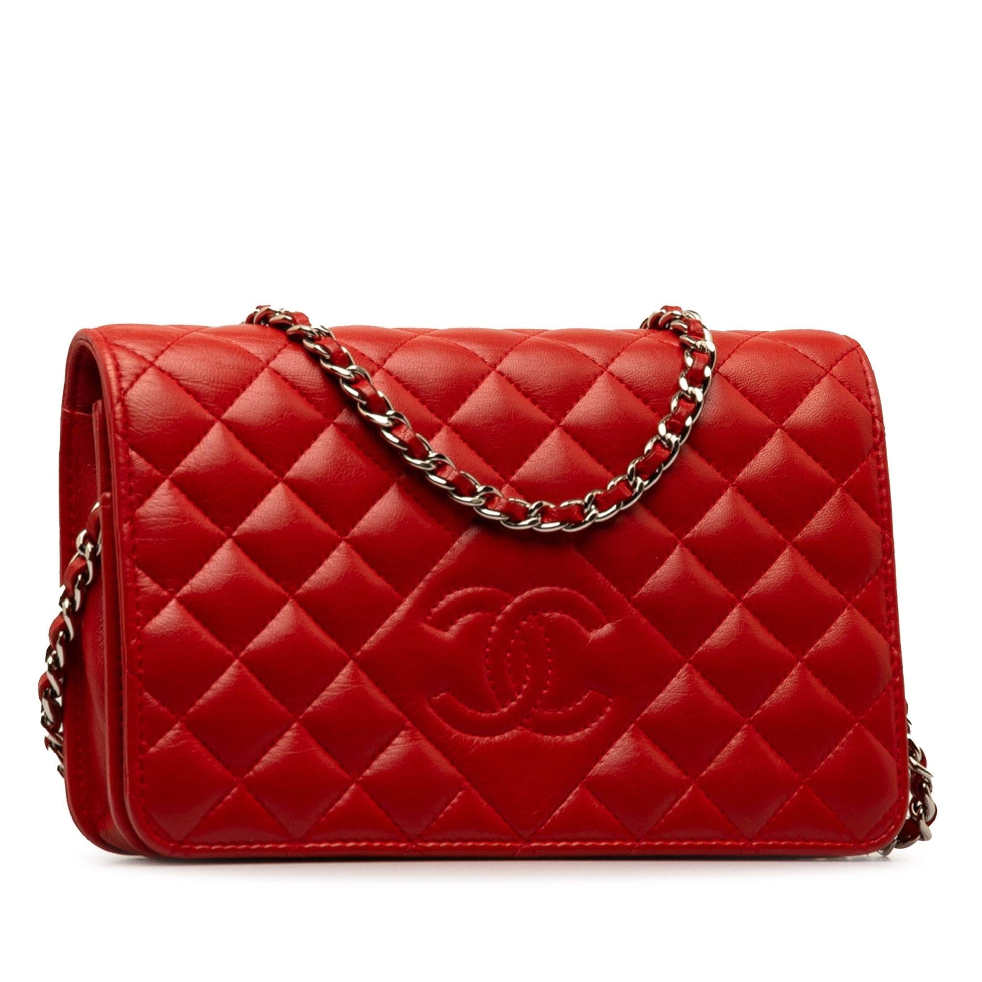 Chanel Diamond CC Lambskin on SHG-0Q7xkL Wallet Case