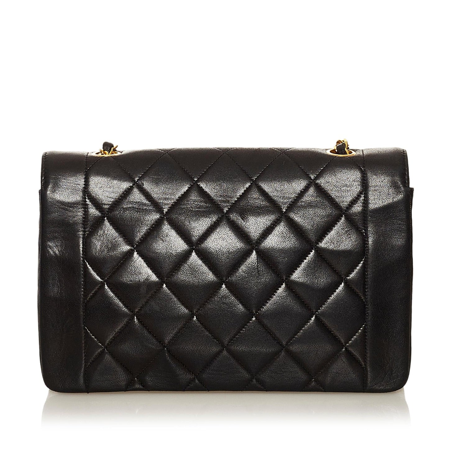 Chanel Diana Lambskin SHG-VVfx3I Leather Crossbody Bag