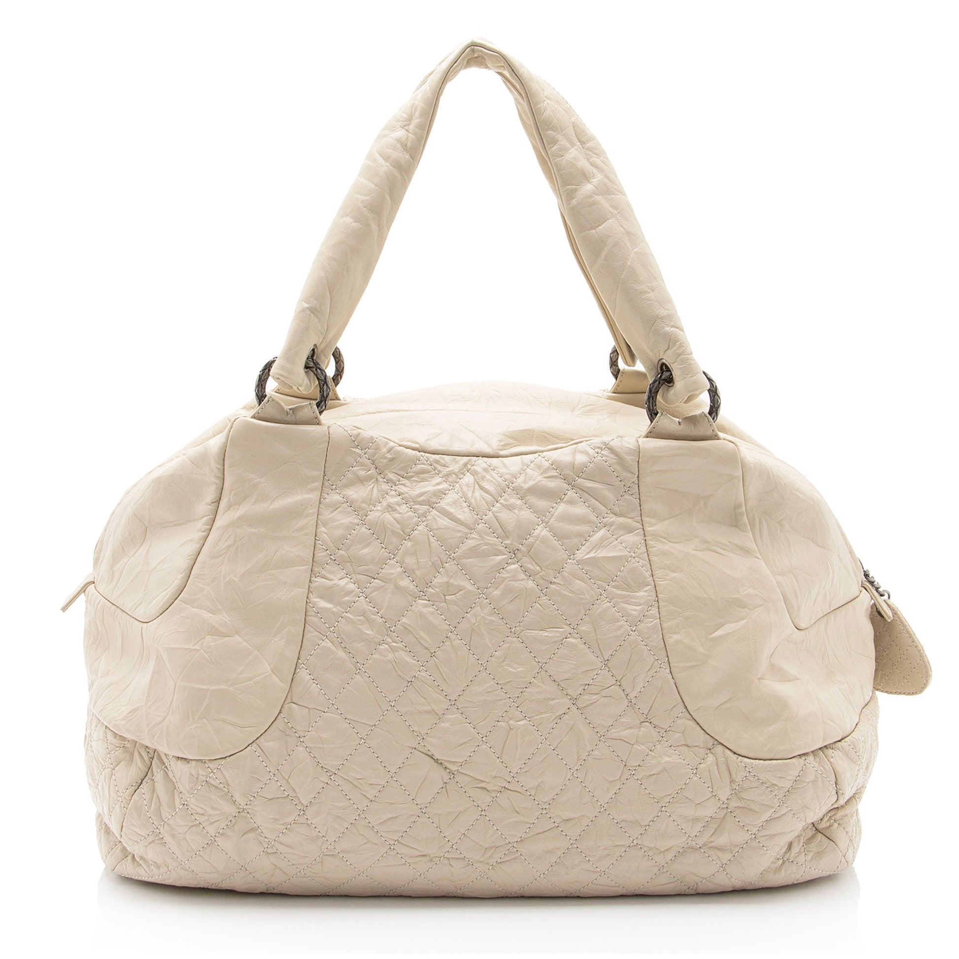 Chanel Distressed Lambskin Coco Rider Bowler SHF-B7H8qF Handbag