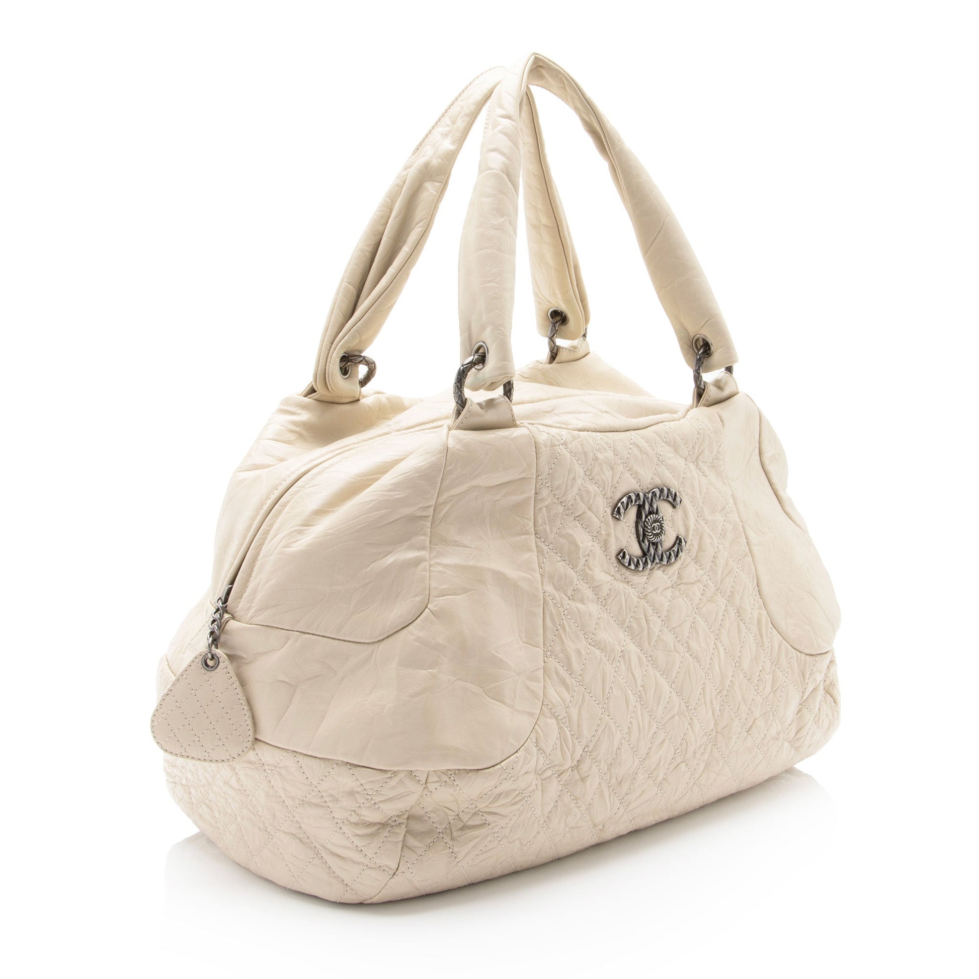 Chanel Distressed Lambskin Coco Rider Bowler SHF-B7H8qF Handbag