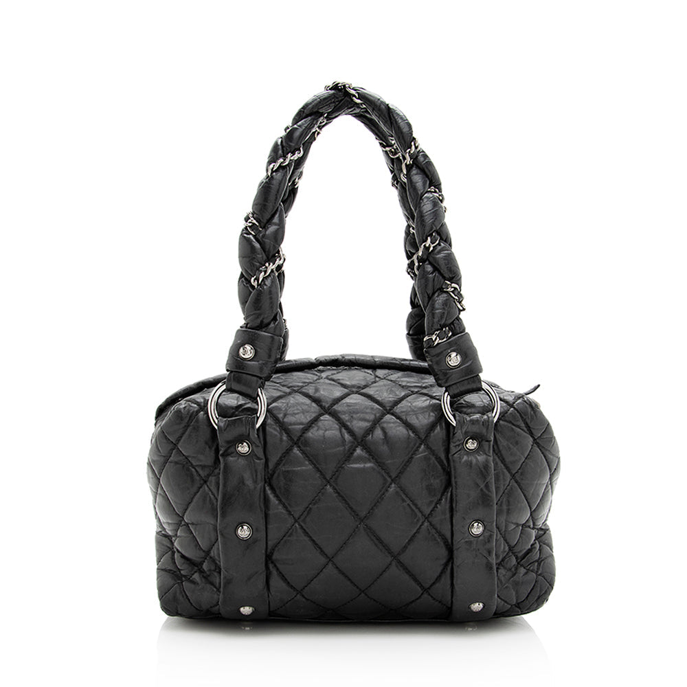 Chanel Distressed Lambskin Lady Braid - FINAL Small Tote Bag
