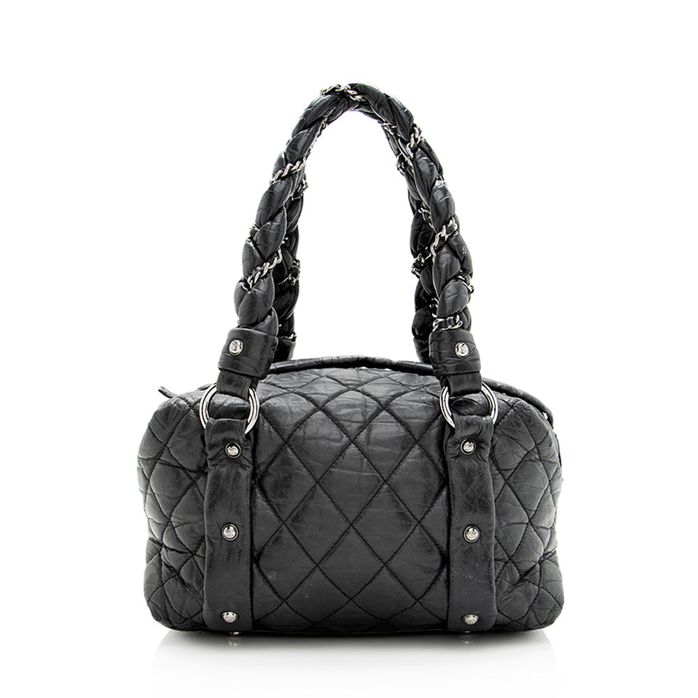 Chanel Distressed Lambskin Lady Braid - FINAL Small Tote Bag