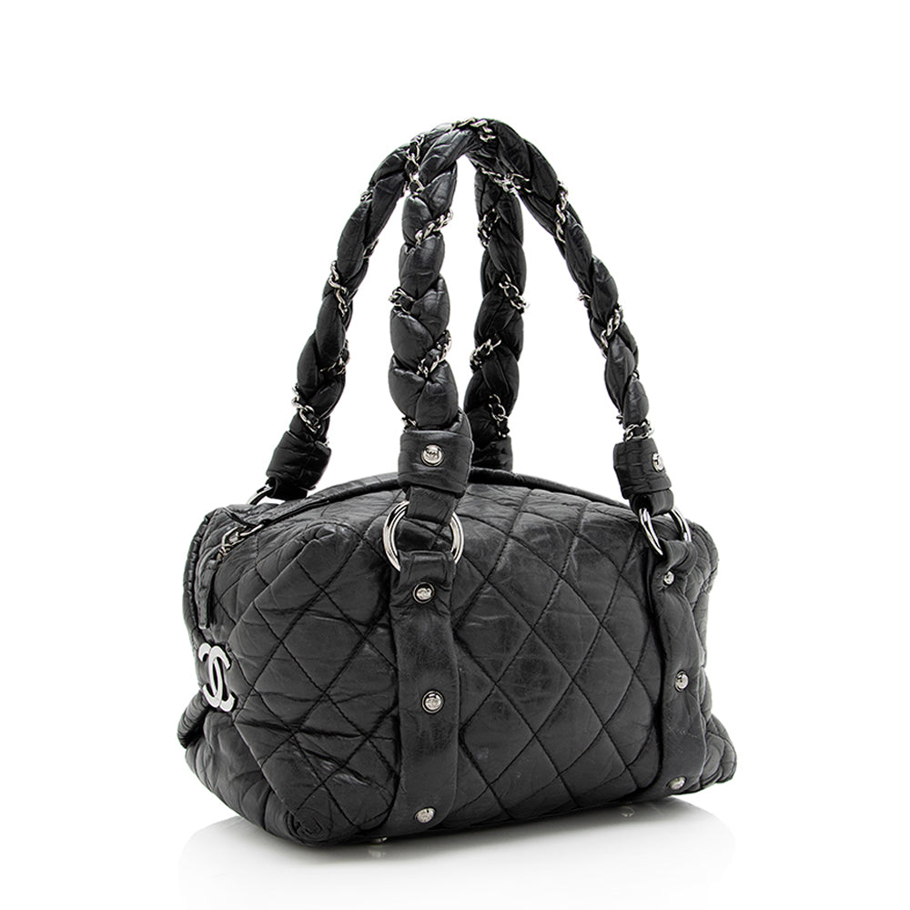 Chanel Distressed Lambskin Lady Braid - FINAL Small Tote Bag
