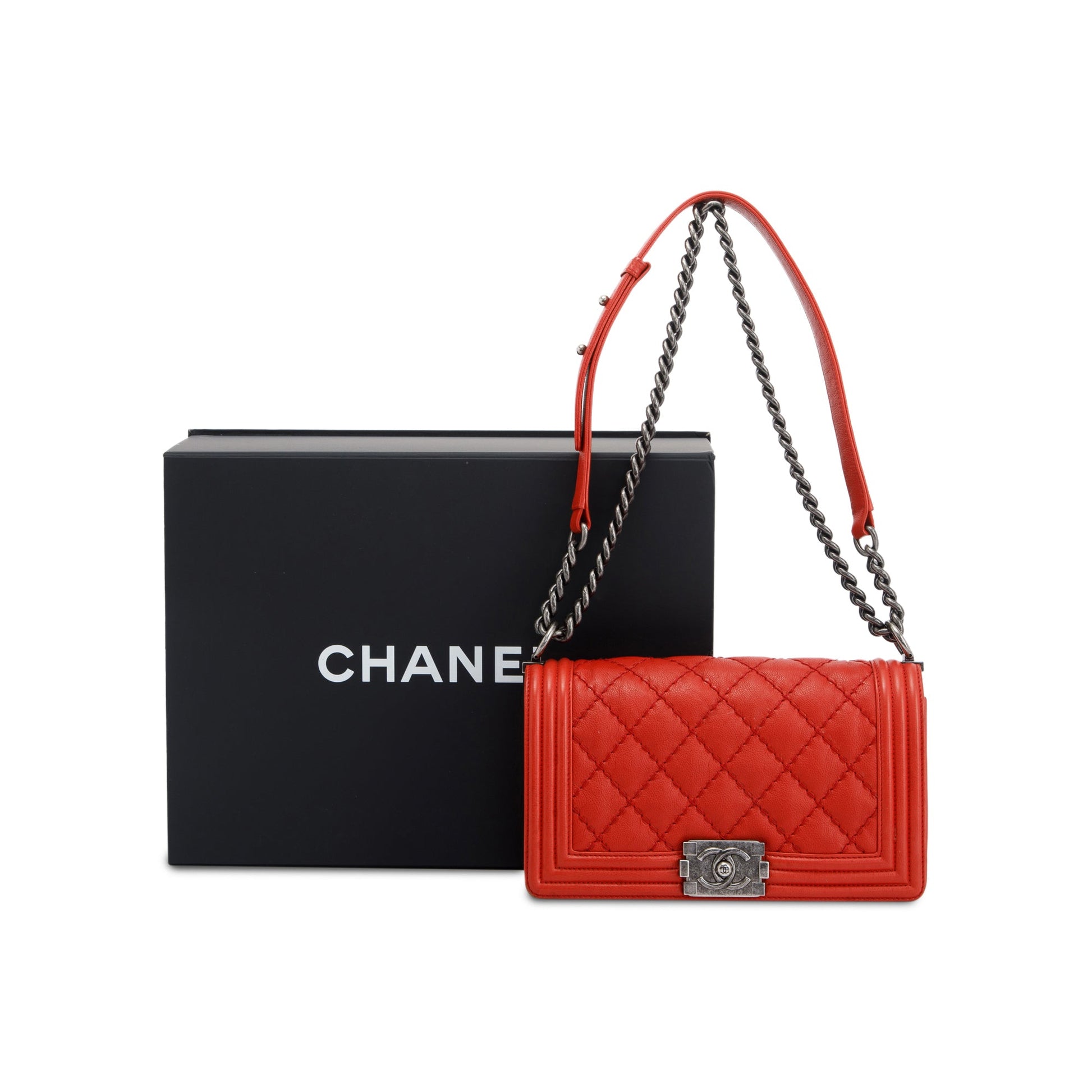 Chanel Double Stitch Boy Travel Bag