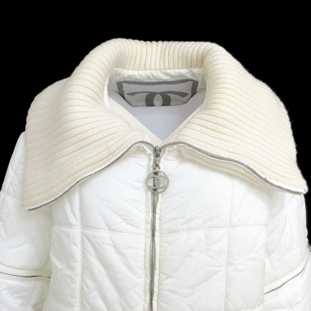 CHANEL 00A CC Button Down Jacket