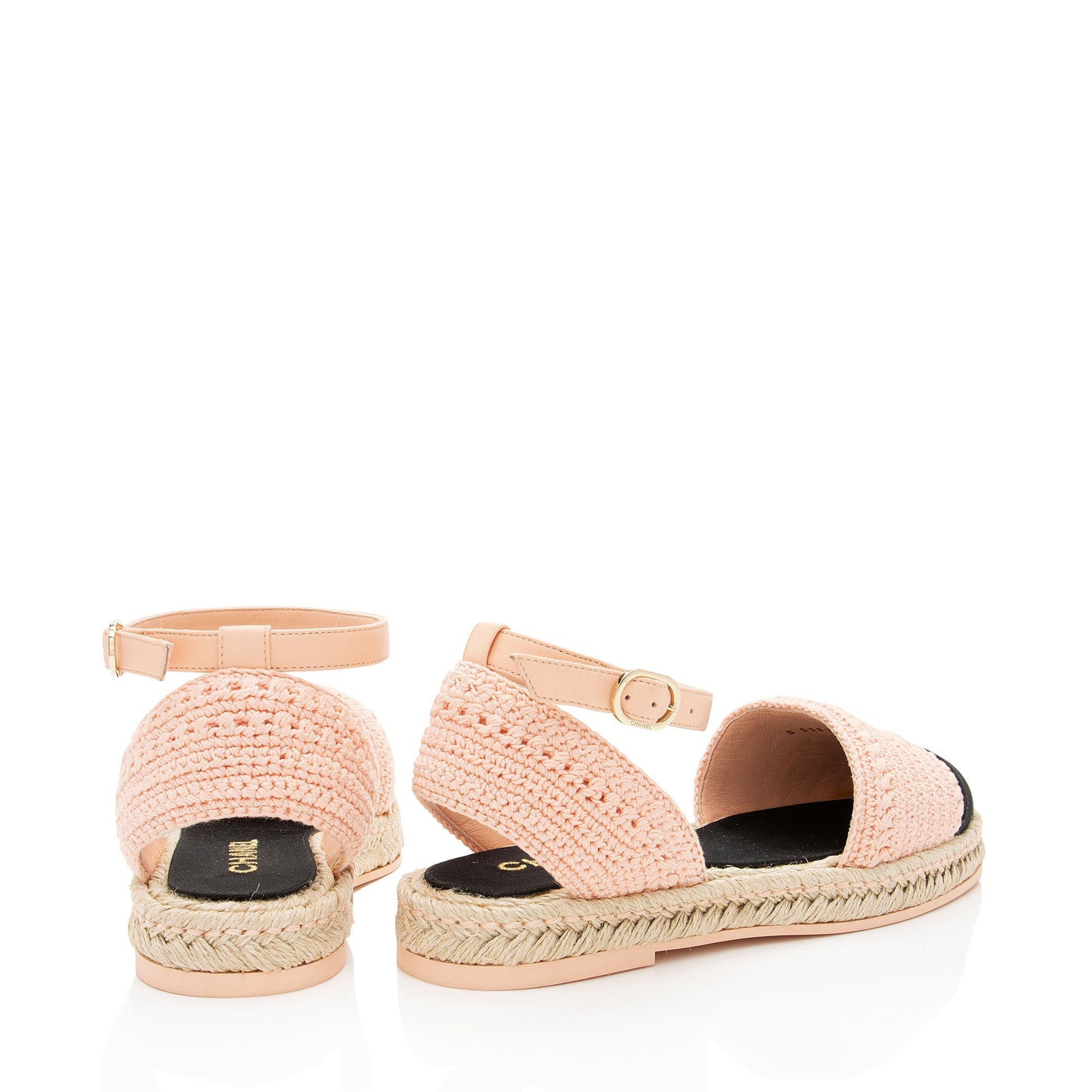 Chanel Embroidered Grosgrain CC Espadrilles Handbag